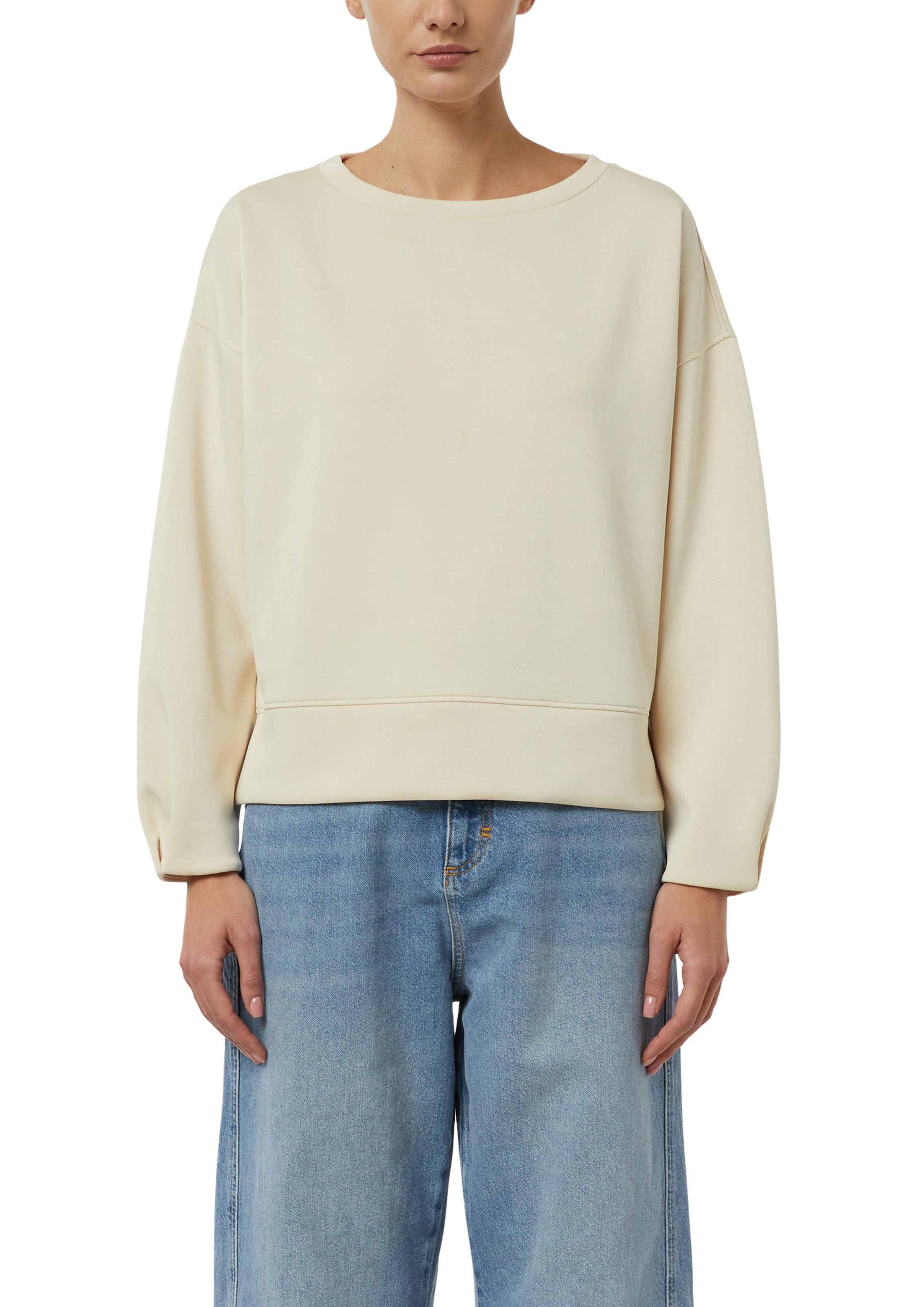 Comma Sweater, unifarben, mit Viskose und Stretch günstig online kaufen