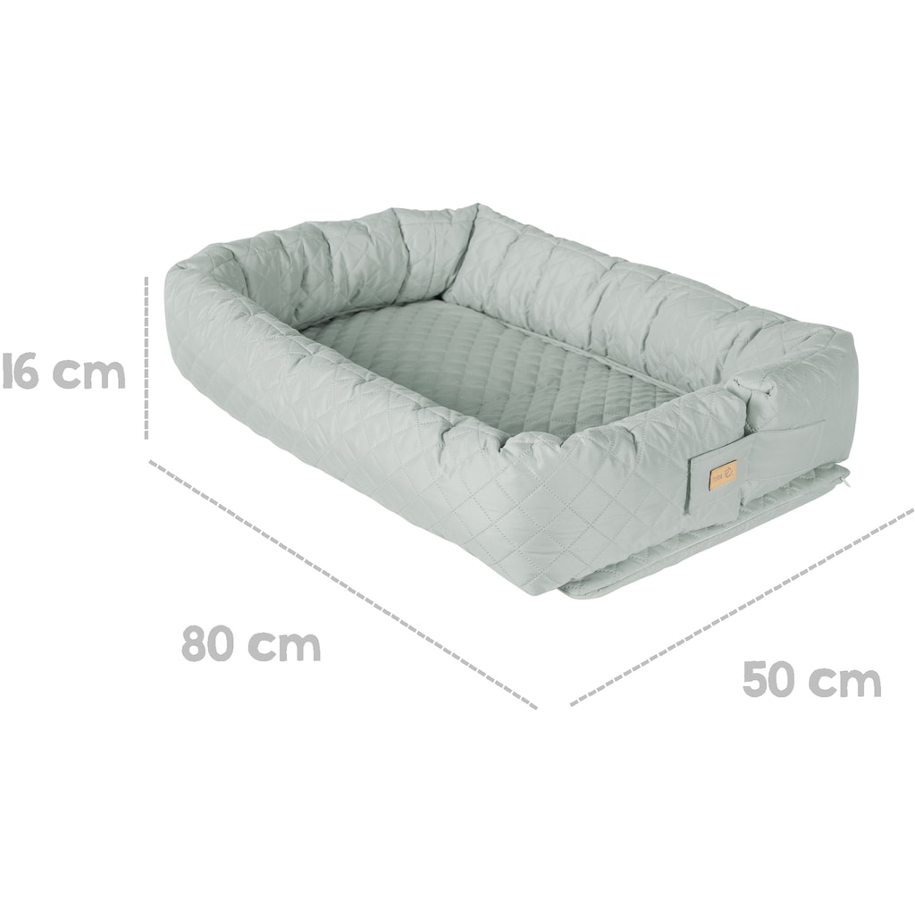 roba® Kuschelnest »Babylounge, roba style, frosty green«, 3in1