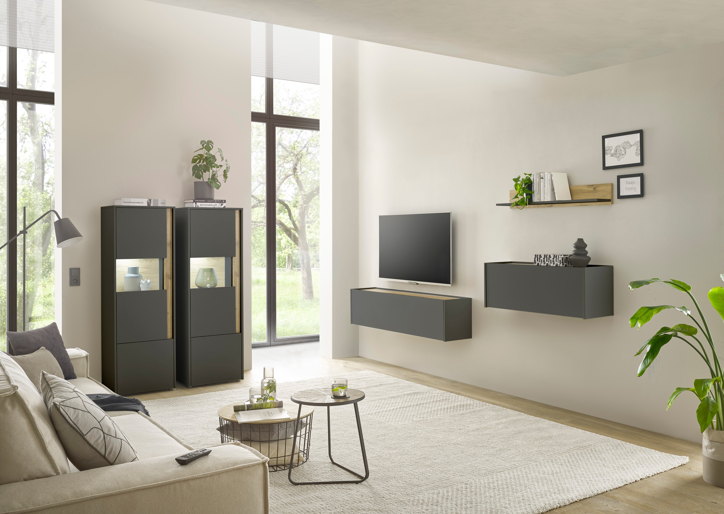 INOSIGN Büromöbel-Set »CiTY/GiRON«, (Set, 5 tlg.), Home Office, mit Wandsekretär