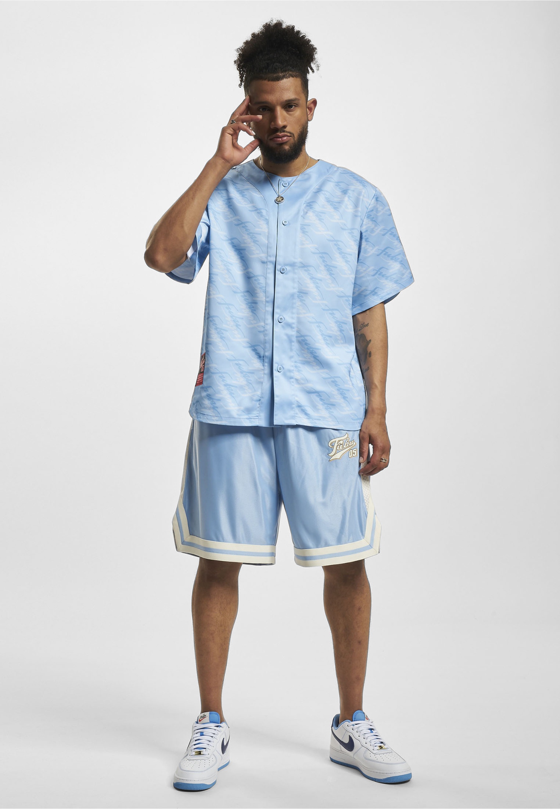 Fubu T-Shirt »Fubu Herren FM232-010-1 FUBU Retro Aop Baseball Jersey« 1 Stk.