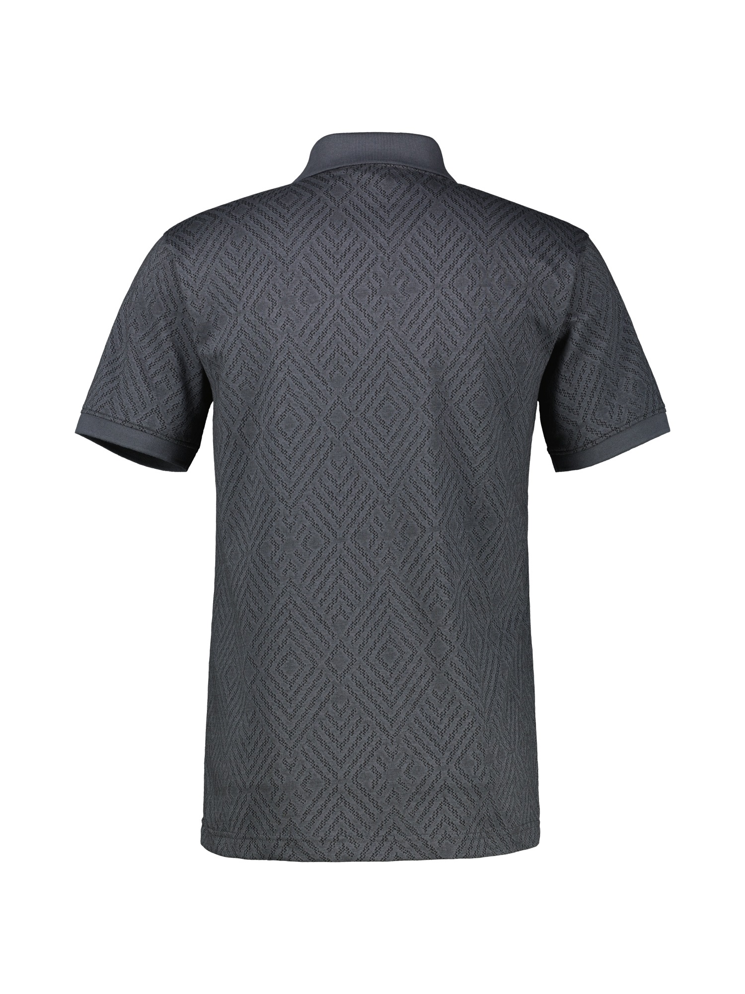 LERROS Poloshirt »Poloshirt mit rautenförmigem Jaquard-Muster in 2-Tone-Optik«