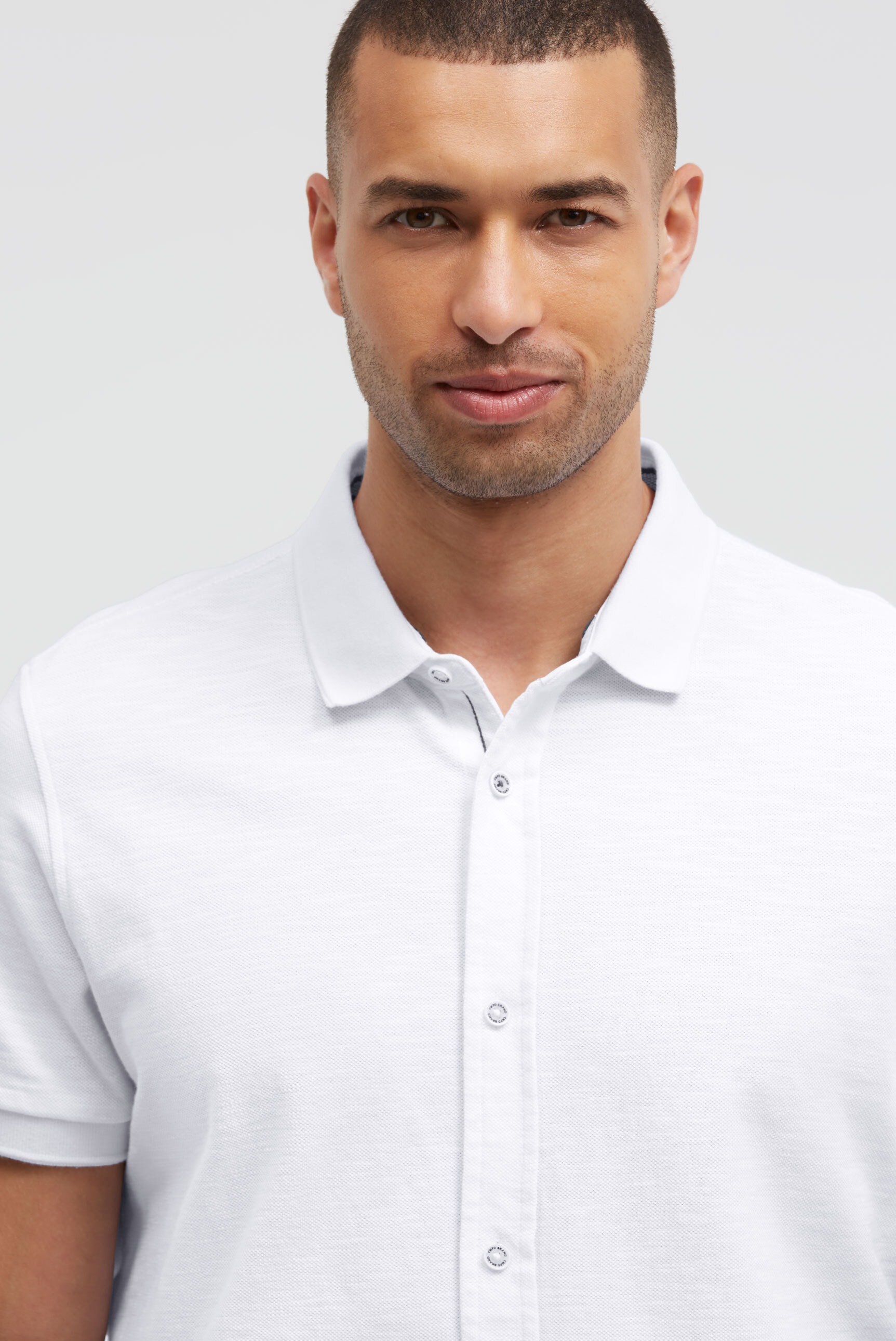 CMPD Short Sleeve Polo Shirt Men's White Size L 3