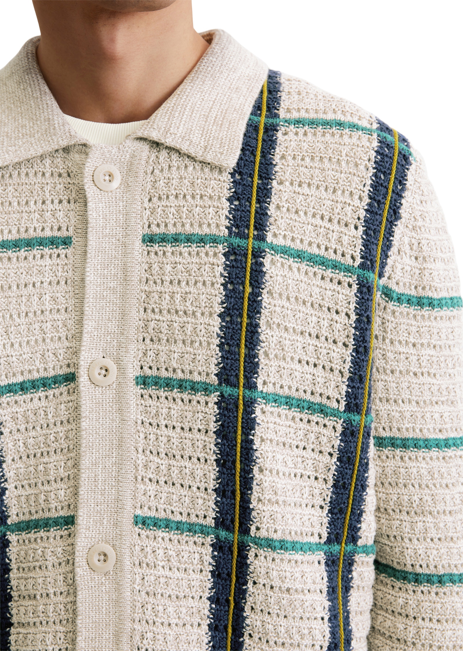 Marc O'Polo Cardigan »aus Bio-Baumwoll-Leinen-Mix«