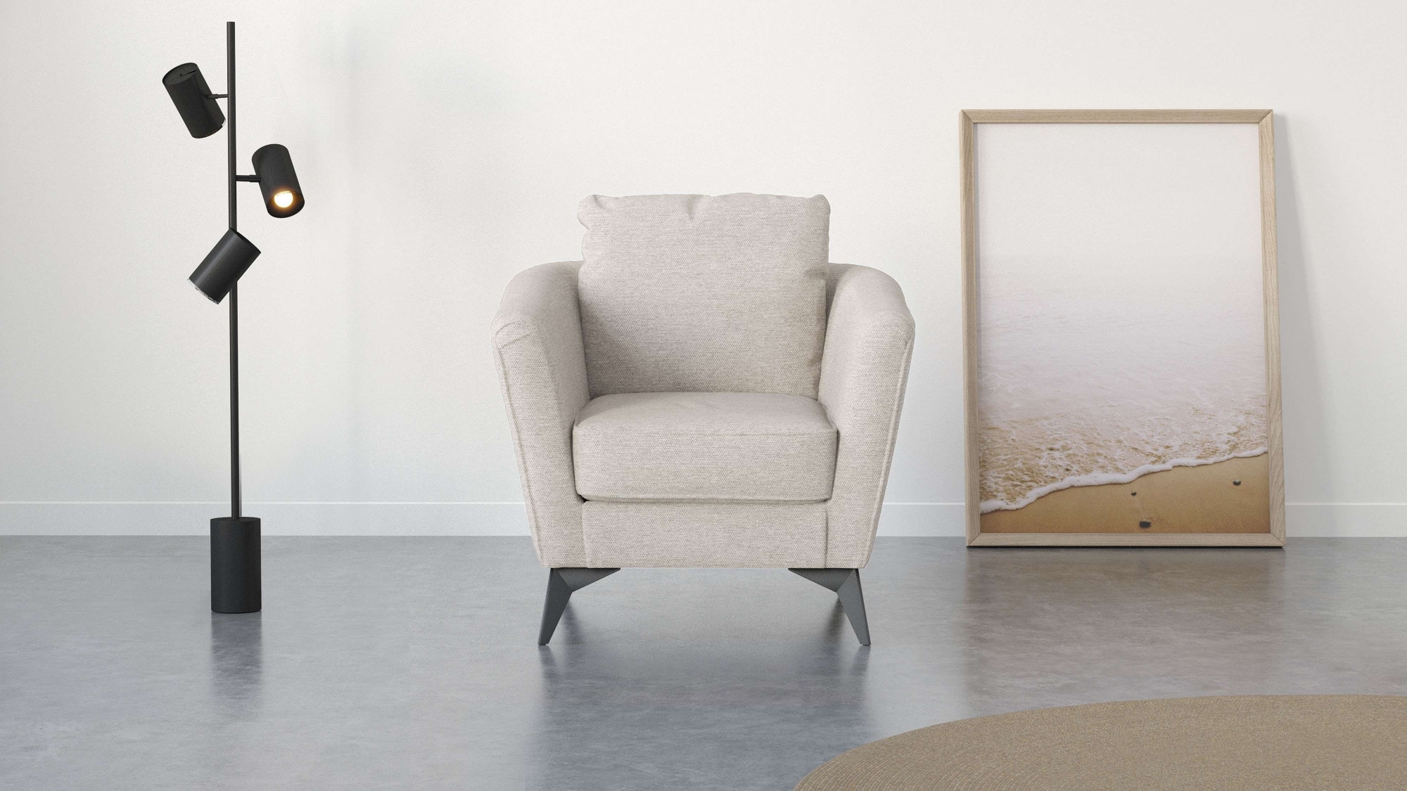 Home affaire Cocktailsessel "MATTHEW Sessel, Maße B/T/H: 83/85/88 cm" moder günstig online kaufen