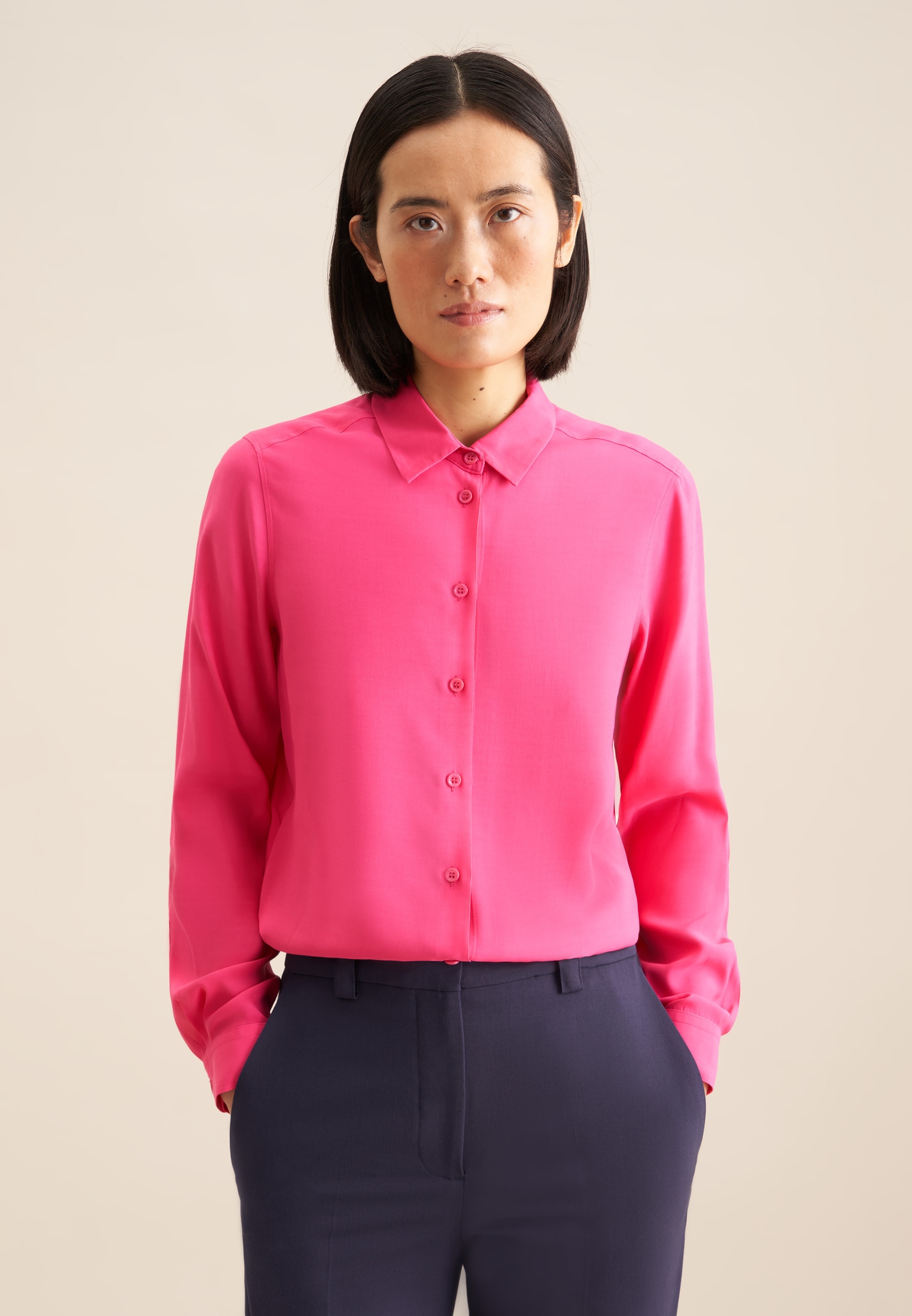 seidensticker Hemdbluse 1/1 Kragen Uni günstig online kaufen