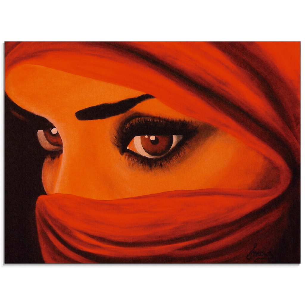 Artland Glasbild »Tuareg-Die von Gott Verlassene«, Frau, (1 St.)