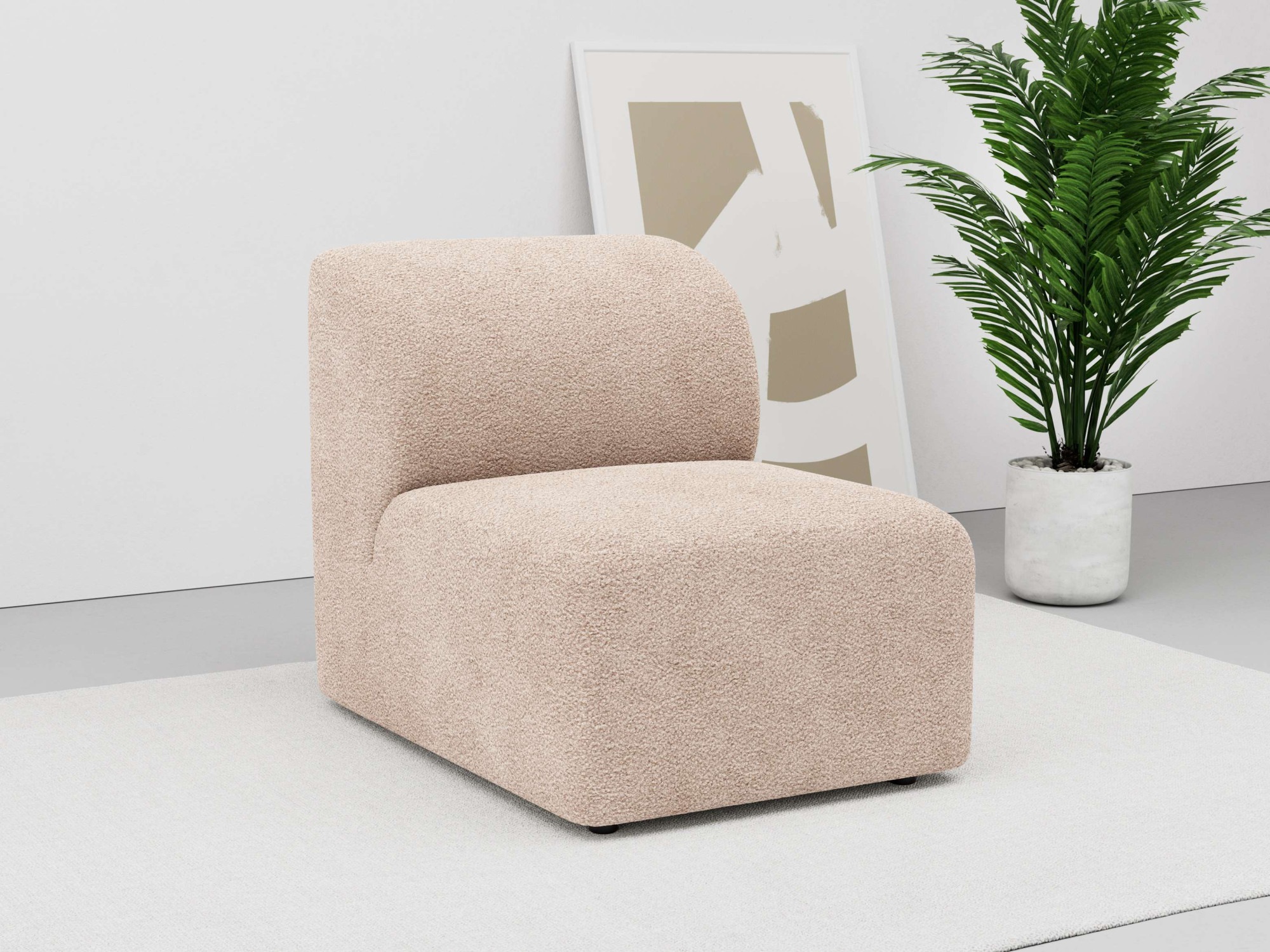 Sofa-Mittelelement »Floria«, modulares Sofa, in trendigen Farben, mit...