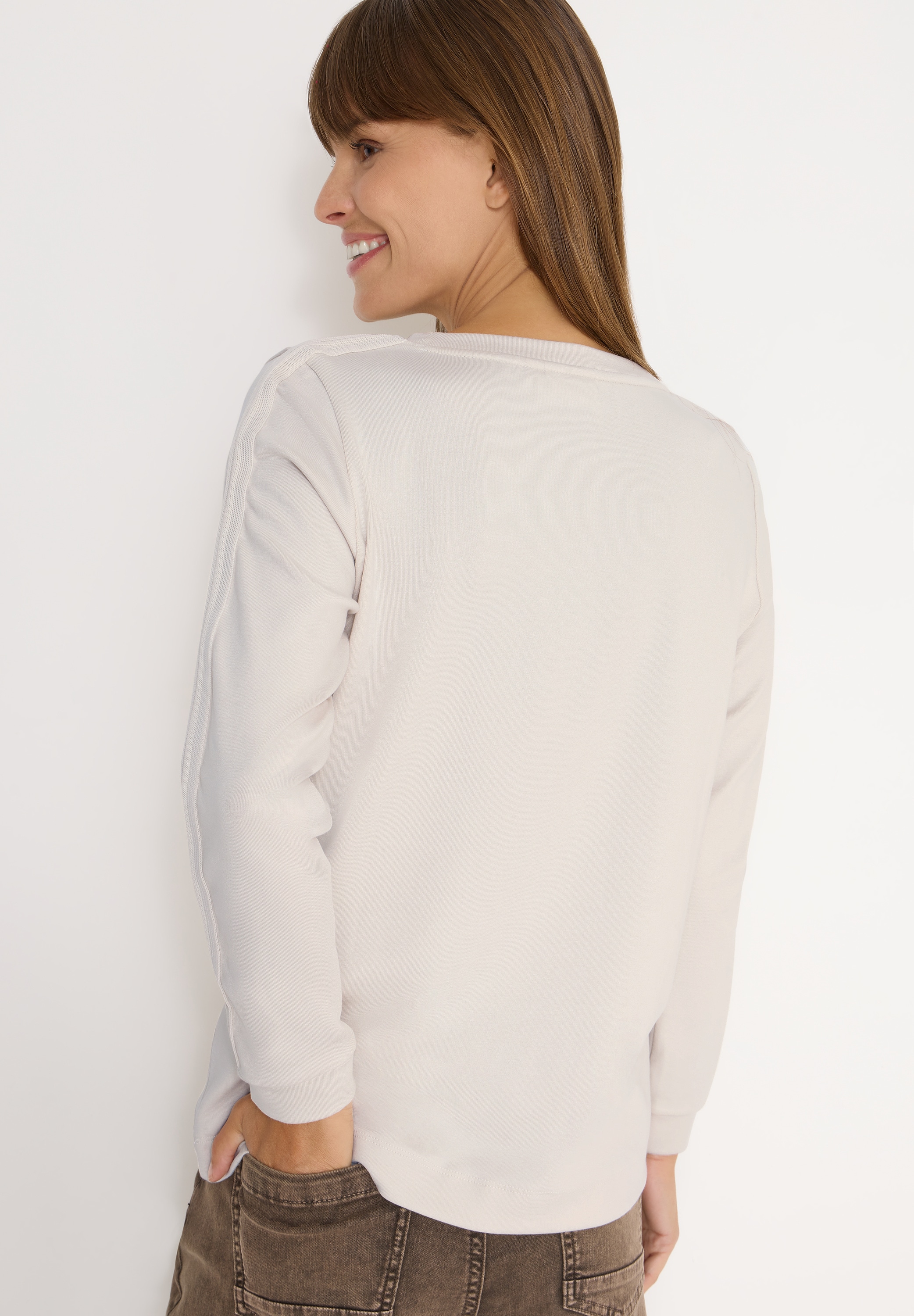 Cecil Langarmshirt mit Gallonstreifen