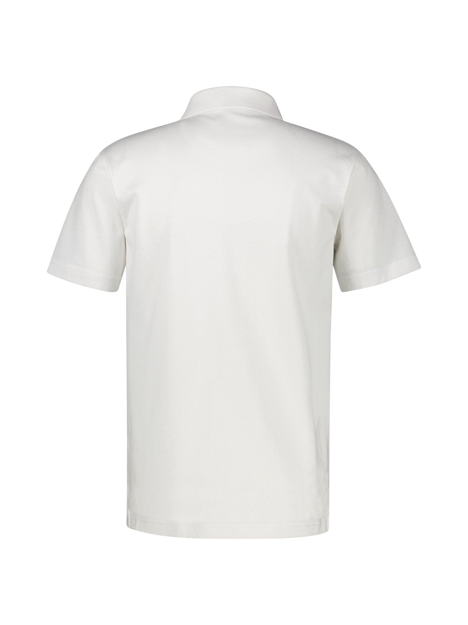 LERROS Poloshirt »Modernes Poloshirt mit Jaquard-Muster und knopflosem Kragen«