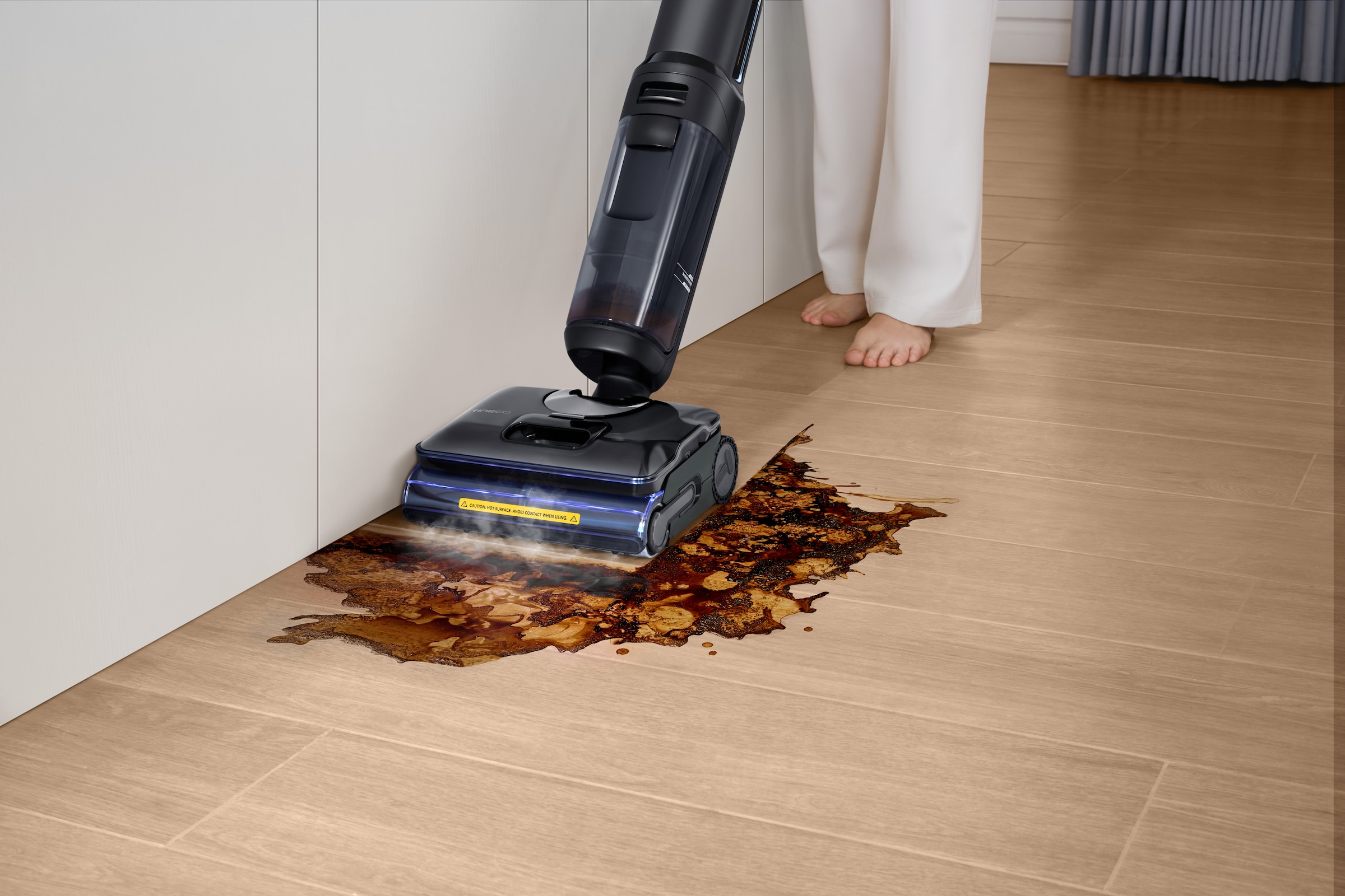 Tineco Nass-Trocken-Sauger »FLOOR ONE S7 Stretch Steam Plus« mit 160°C Dampfreinigung, Selbstantrieb, 80 Minuten
