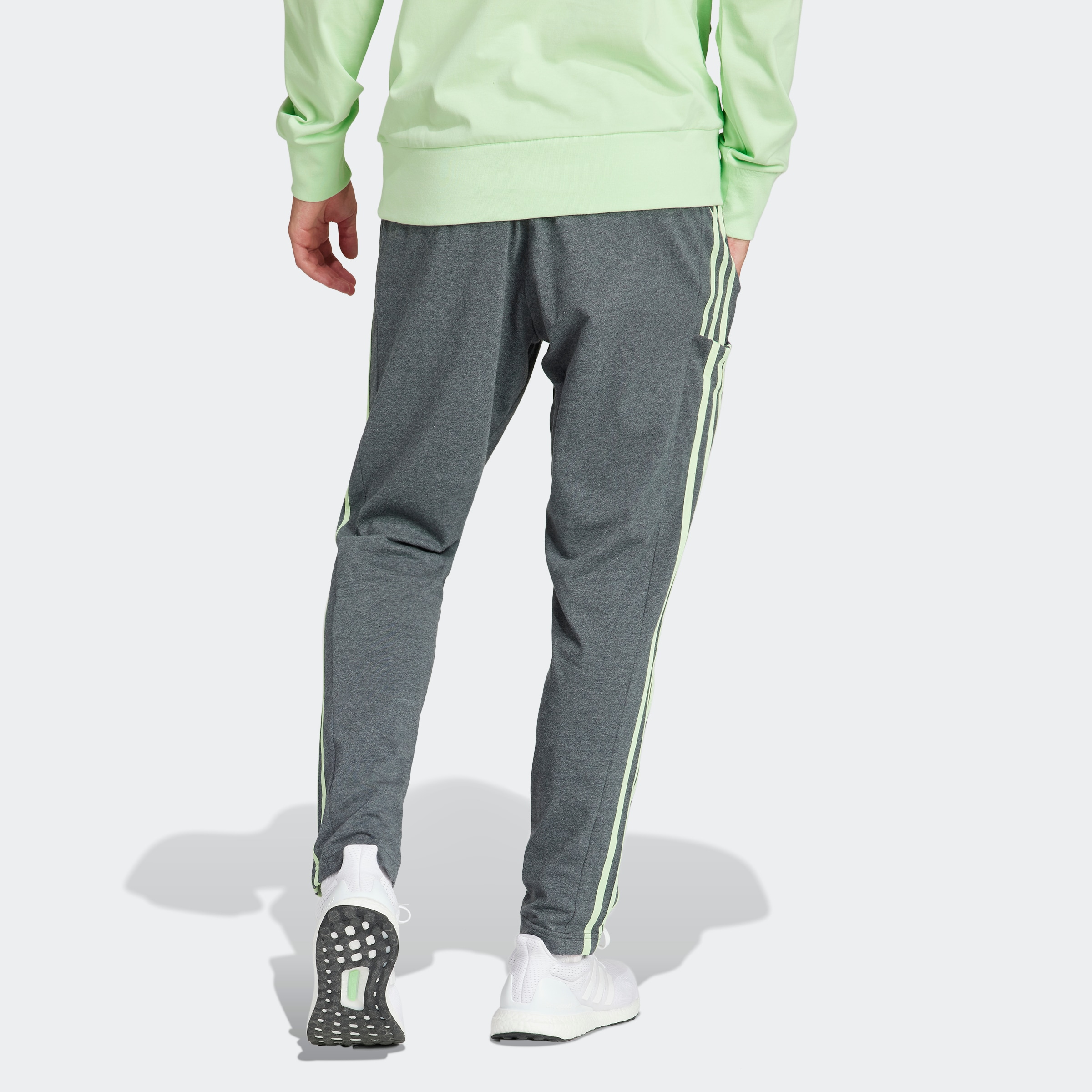 adidas Sportswear Sporthose SINGLE auf Rechnung TAPERED JERSEY (1 kaufen BAUR HOSE«, OPEN | HEM 3STREIFEN tlg.) »ESSENTIALS