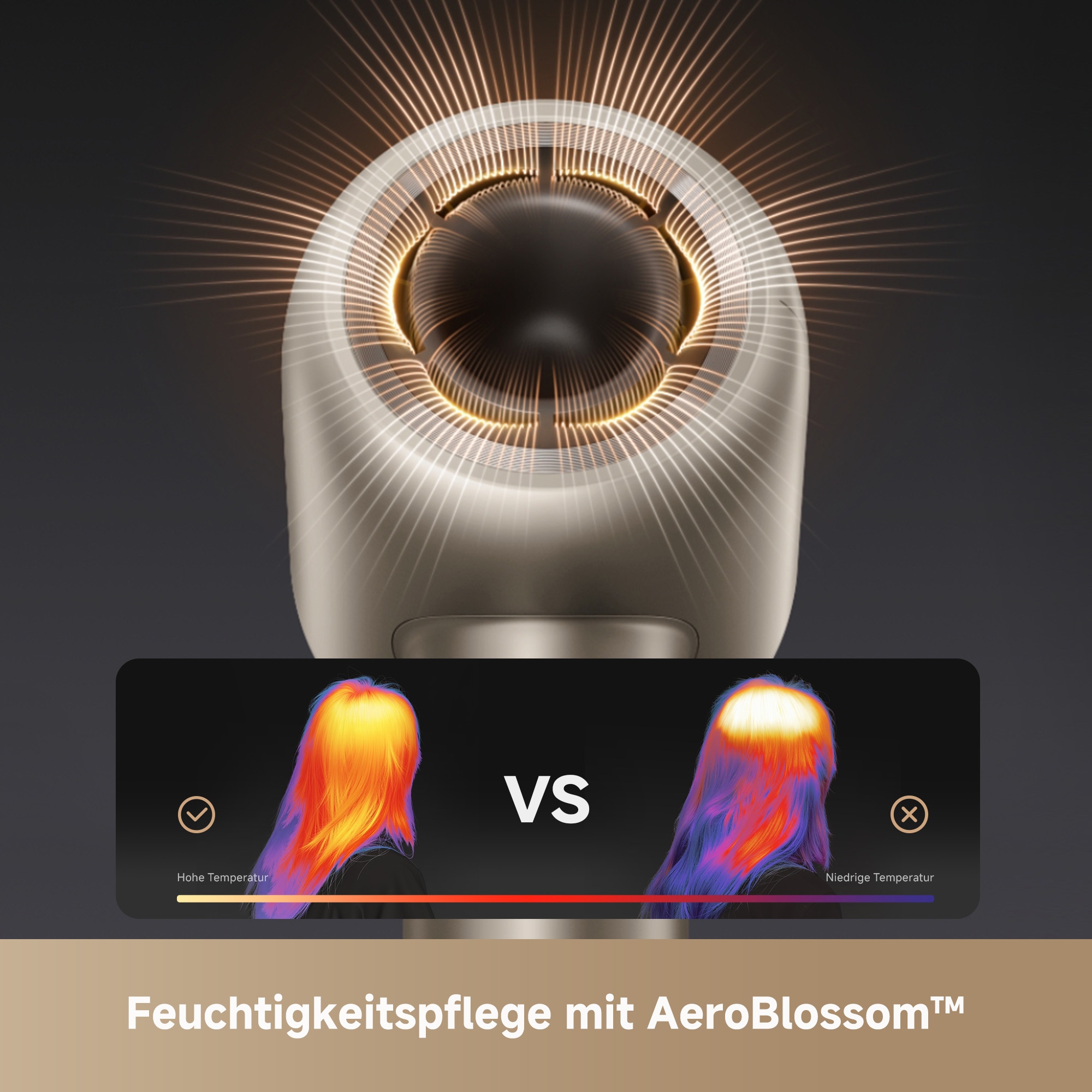 Mova Haartrockner »Shine 10« 1.800 W 1 Aufsätze Schnellhaartrockner