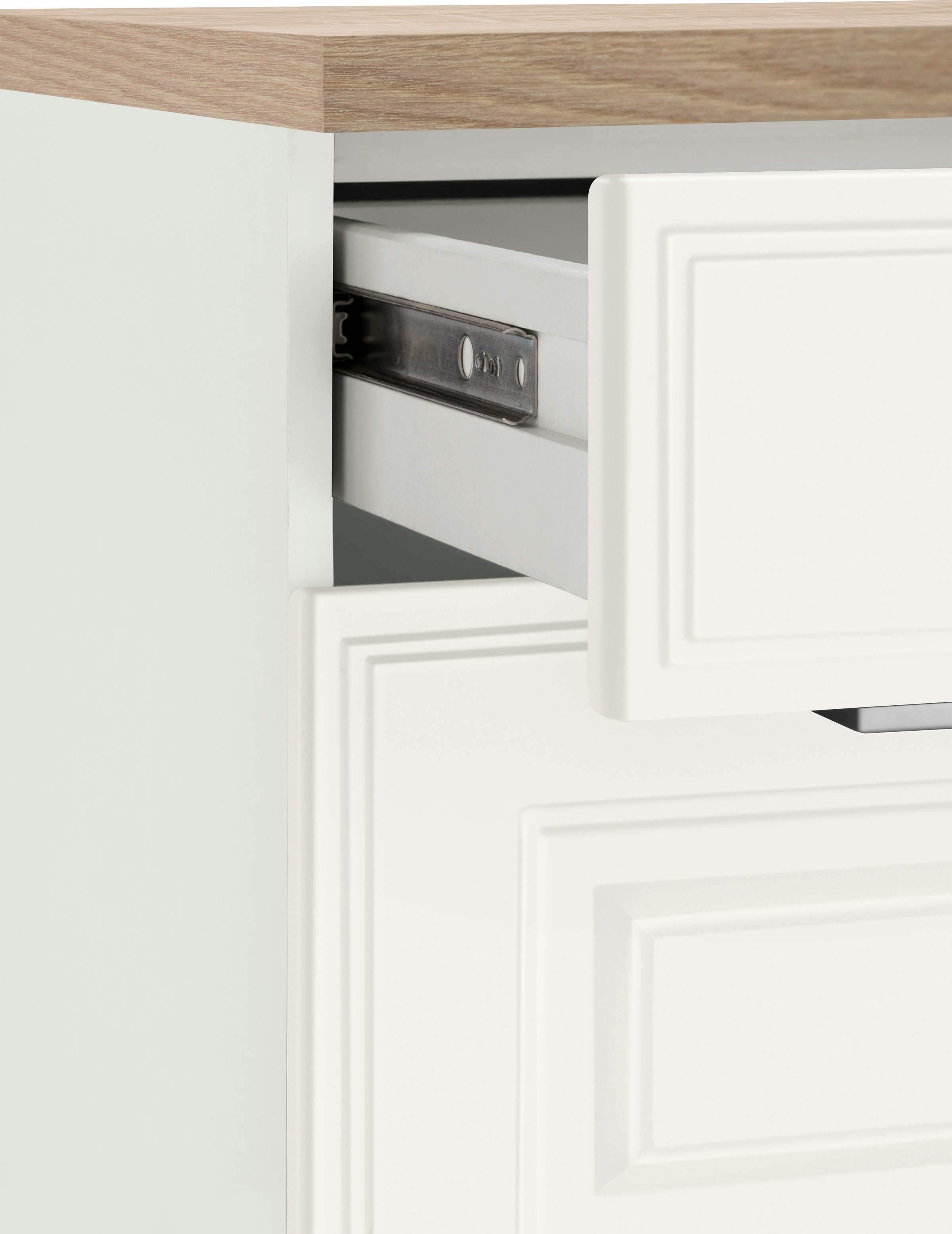 KOCHSTATION Küchenzeile »KS-Stockholm« mit E-Geräten, Breite 270 cm, wahlweise mit Induktionskochfeld