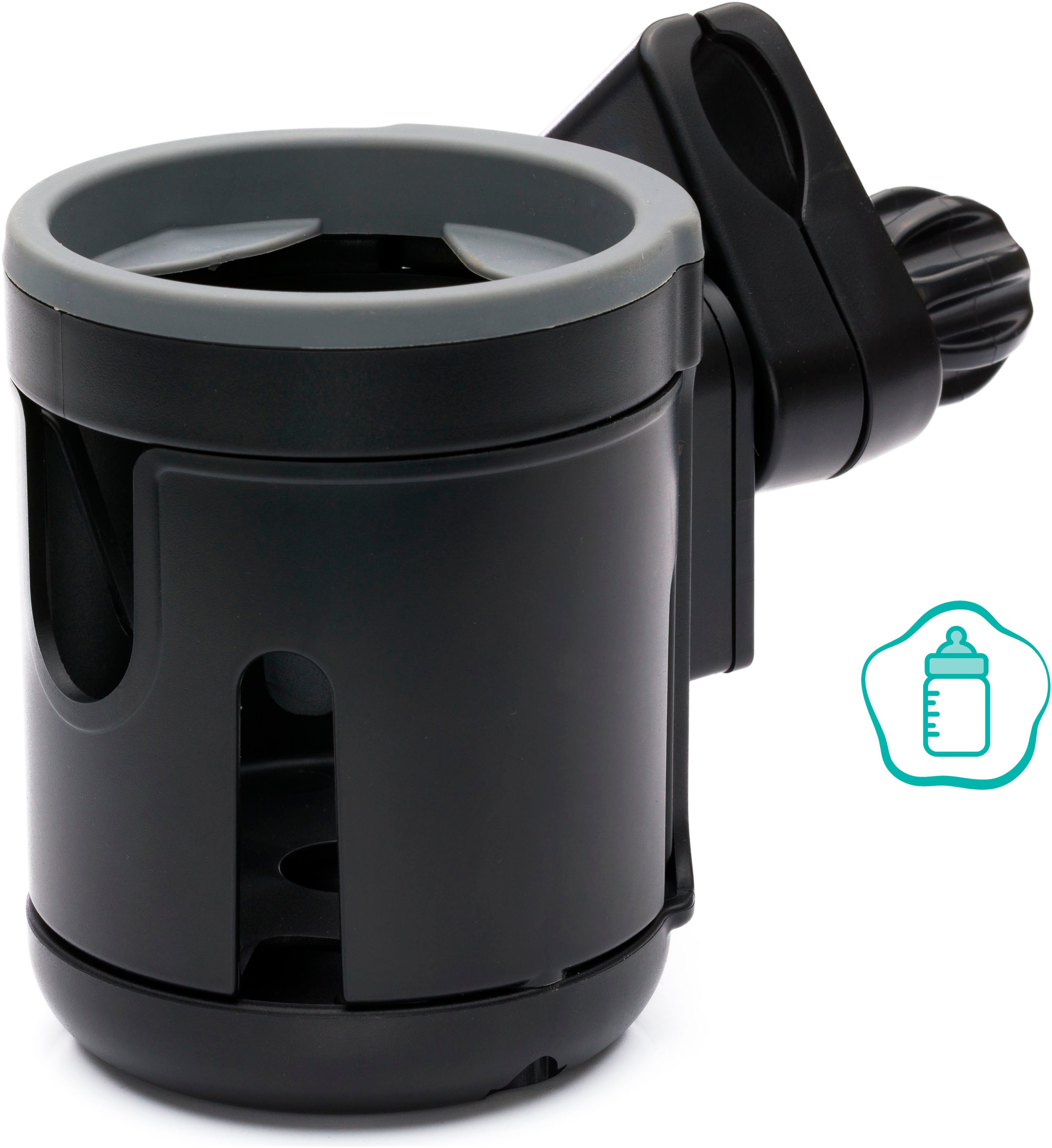 Fillikid Flaschenhalter "Duo schwarz" für Kinderwagen günstig online kaufen