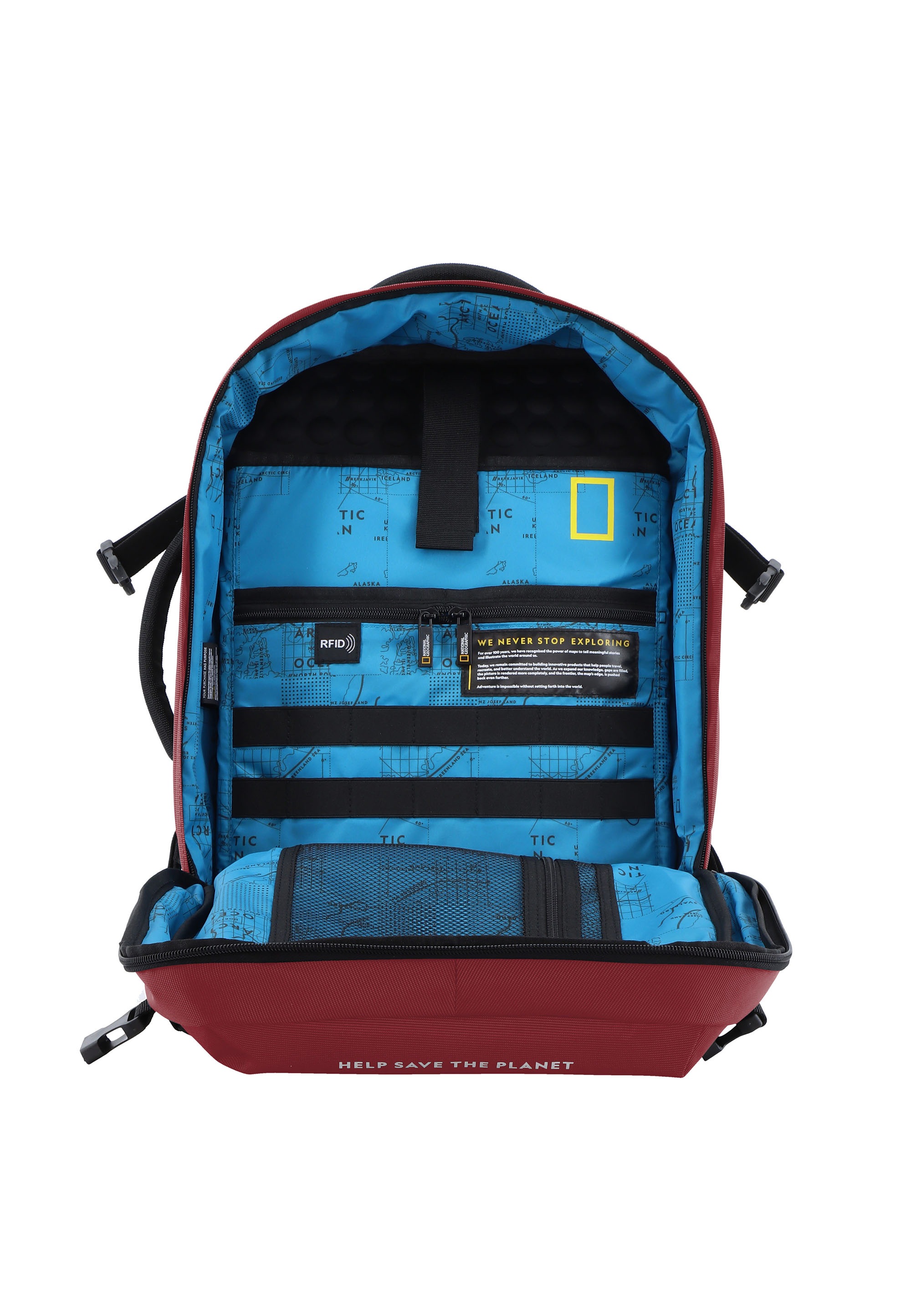 NATIONAL GEOGRAPHIC Cityrucksack »OCEAN«, Hergestellt aus recycelten PET-Flaschen