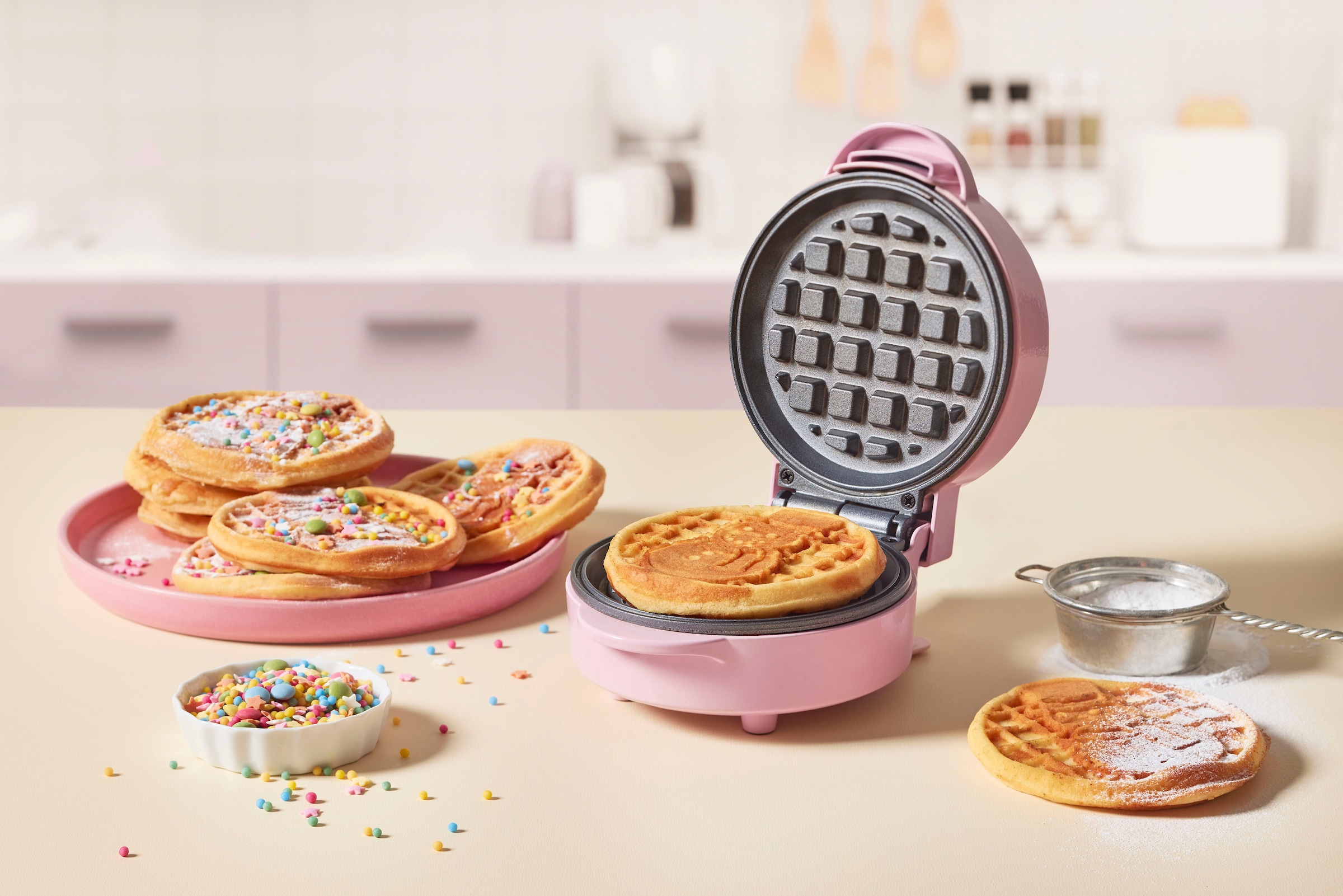bestron Waffeleisen »AMWF600P«, 550 W