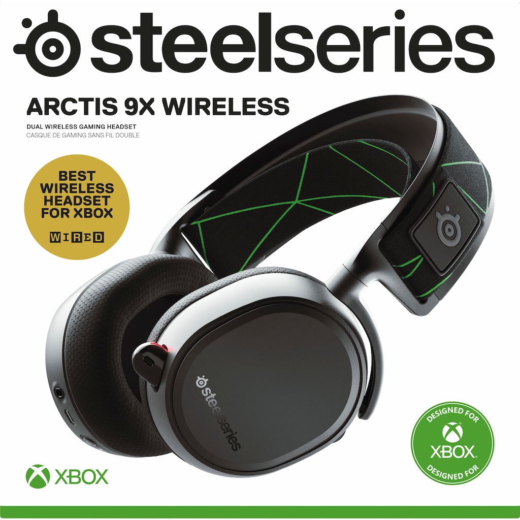 SteelSeries Wireless-Headset »Arctis 9X«, Bluetooth, Noise-Cancelling-True Wireless