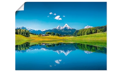 Artland Wandbild »Landschaft in den Alpen«, Berge, (1 St.) kaufen