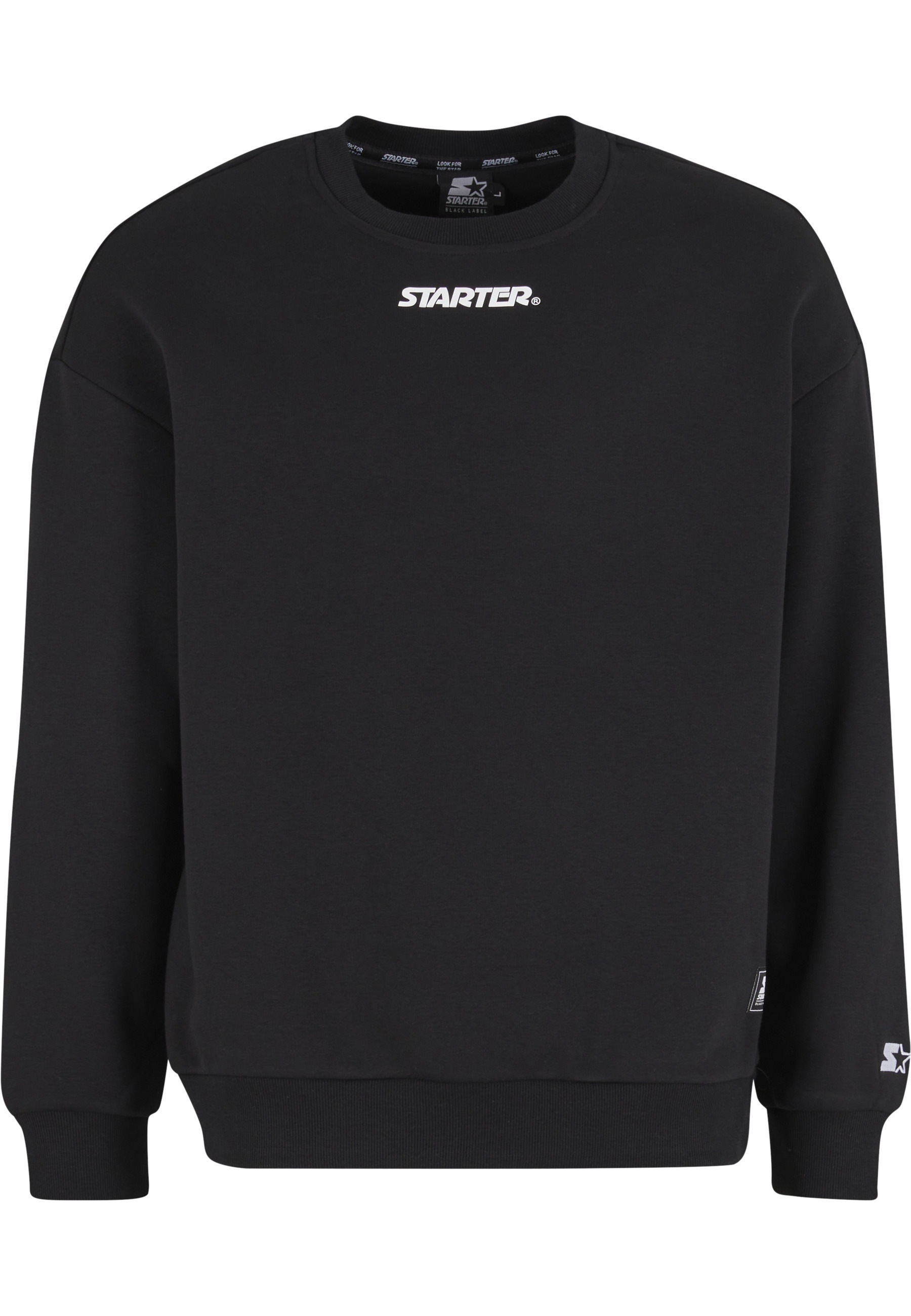 Starter Black Label Rundhalspullover "Starter Black Label Starter Small Logo Essential Crew" 1