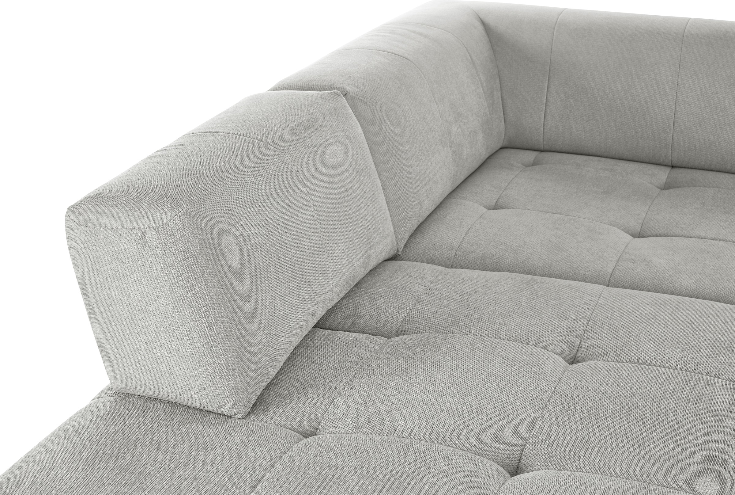 3C Candy Ecksofa »Yoshy Komfortsofa, bequem und modern, hochwertige Verarbeitungsdetails«, Zwei verschiedene Sitztiefen durch verstellbare Rückenlehne, L-Form