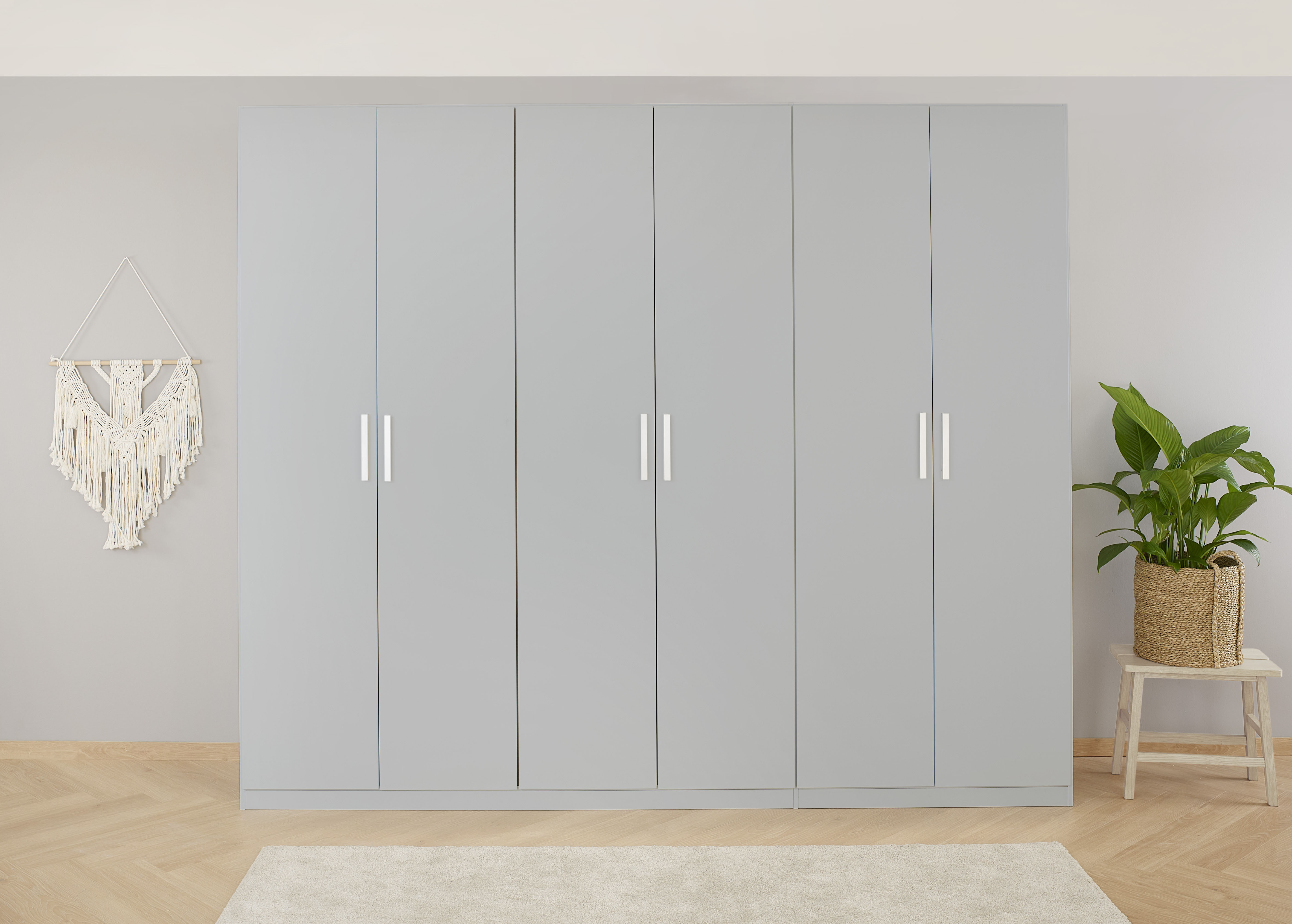 OTTO home "Mehrzweckschrank Aktenschrank Möbel Mietswohnung Schlafzimmer KOLUNA" Breiten 181/226/271/315 cm Höhen 210/229 cm, moderne Dekor-Front, inkl. 2 Innenschubladen sowie extra Einlegeböden MADE IN GERMANY