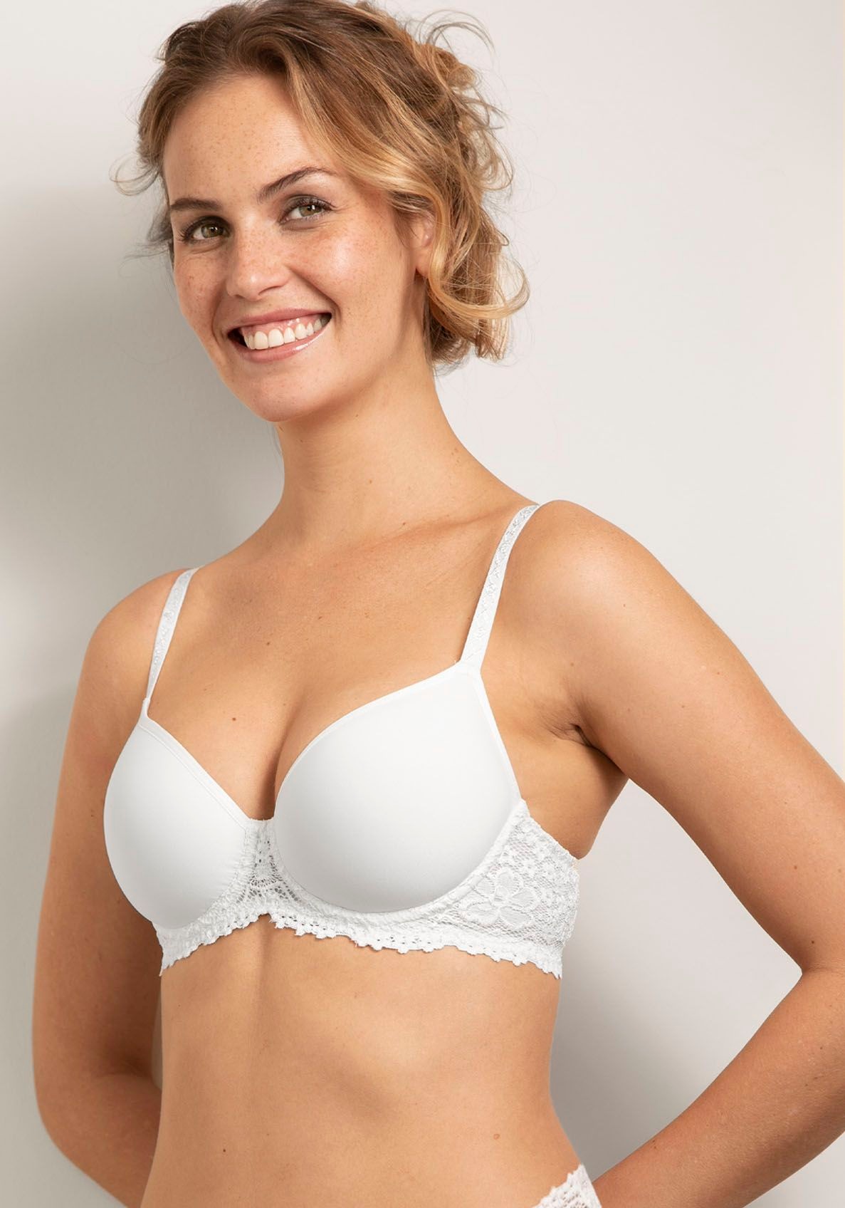 Nina Von C. Bügel-BH ""Millefleurs"" elastisch, feminin, bequem, atmungsaktiv, weich, mit Spitze, mit Bügel