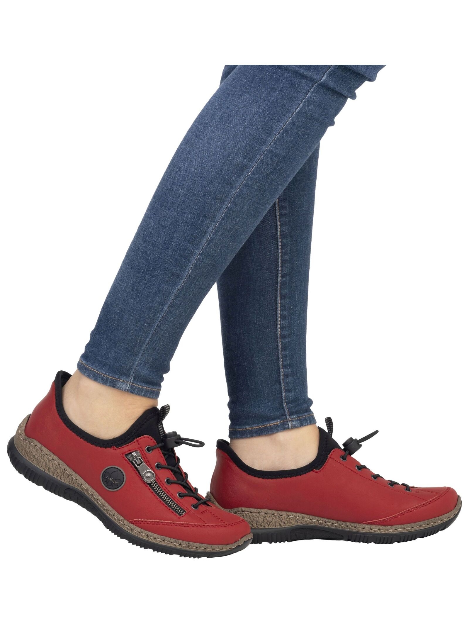 Rieker Schnürschuh »Rieker Halbschuhe Lederimitat«
