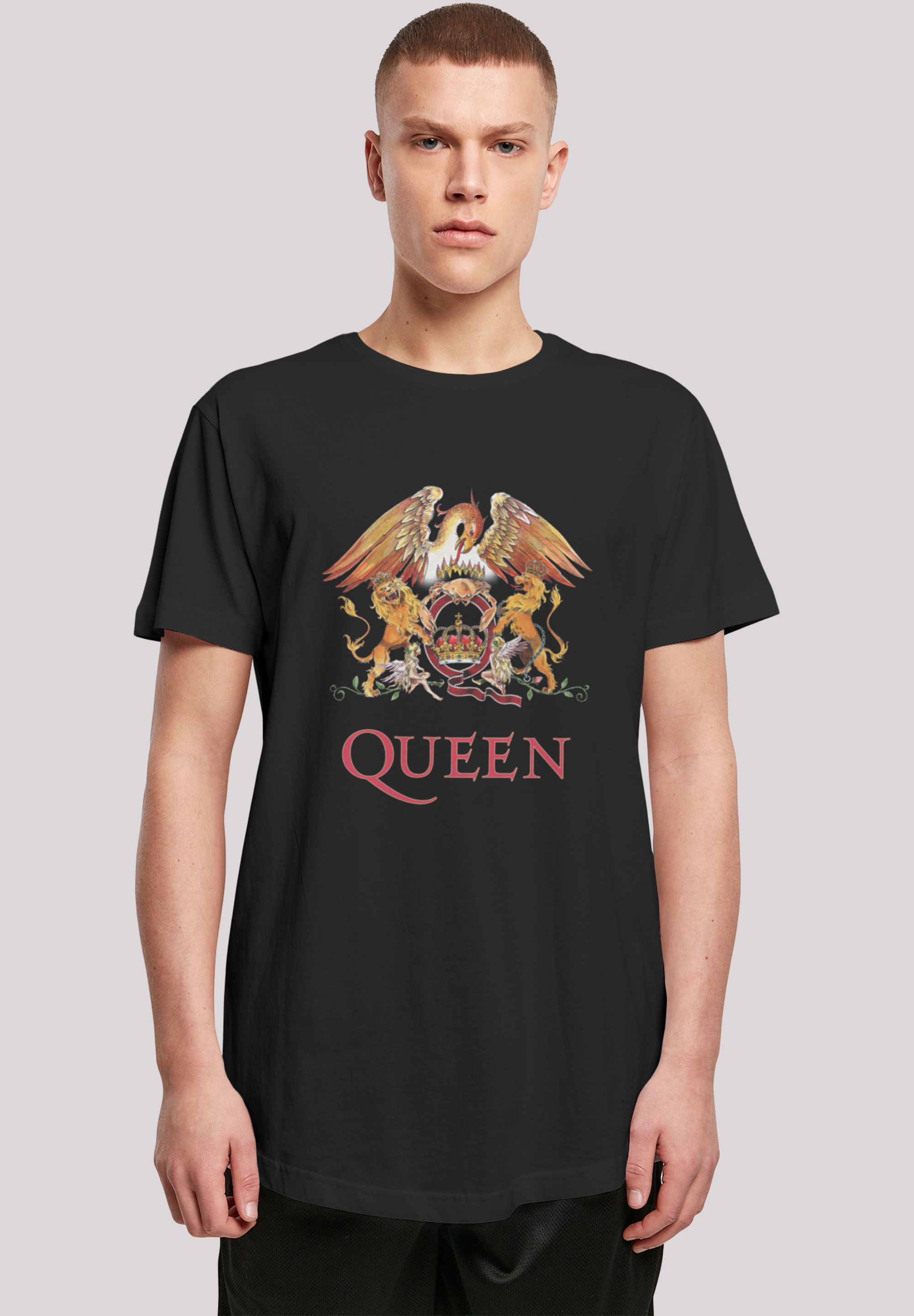 »Queen | Print T-Shirt F4NT4STIC Rockband Crest Black«, BAUR ▷ kaufen Classic