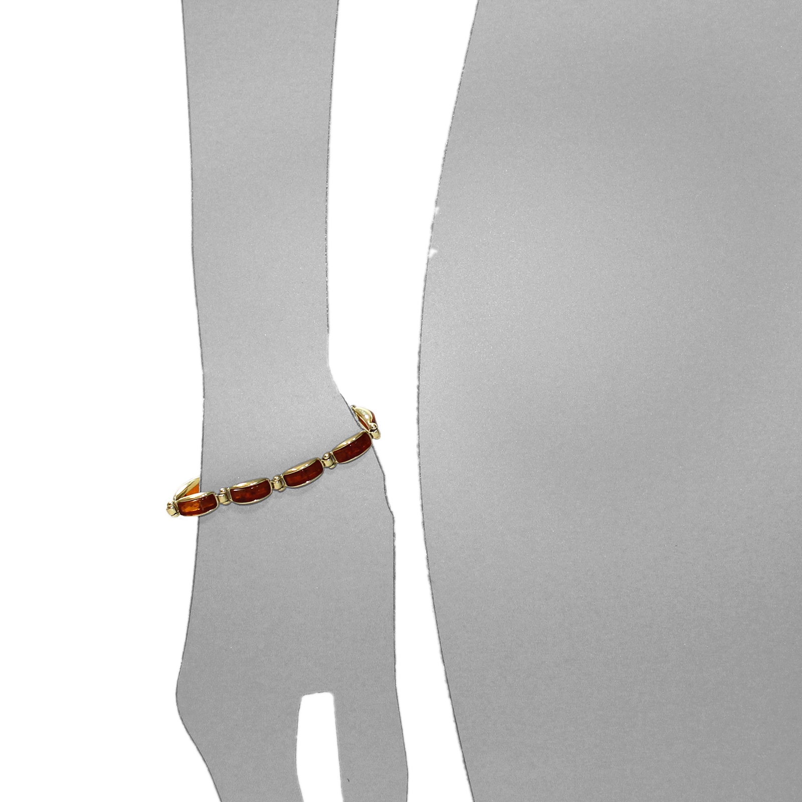 OSTSEE-SCHMUCK Armband »- Feikje - Gold 333/000 - Bernstein«