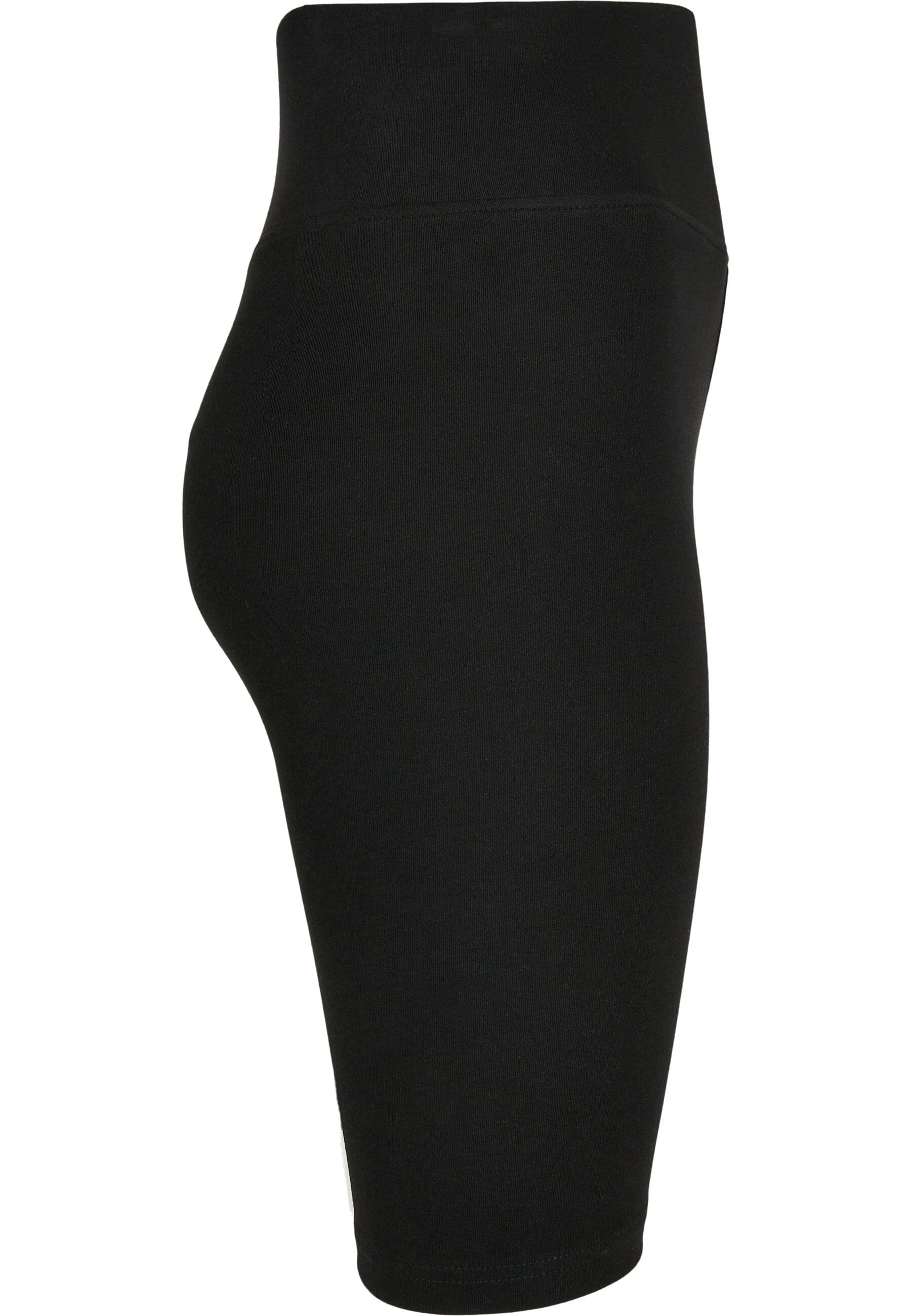 URBAN CLASSICS Stoffhose »Urban Classics Frauen Ladies High Waist Branded Cycle Shorts«, (1 tlg.)
