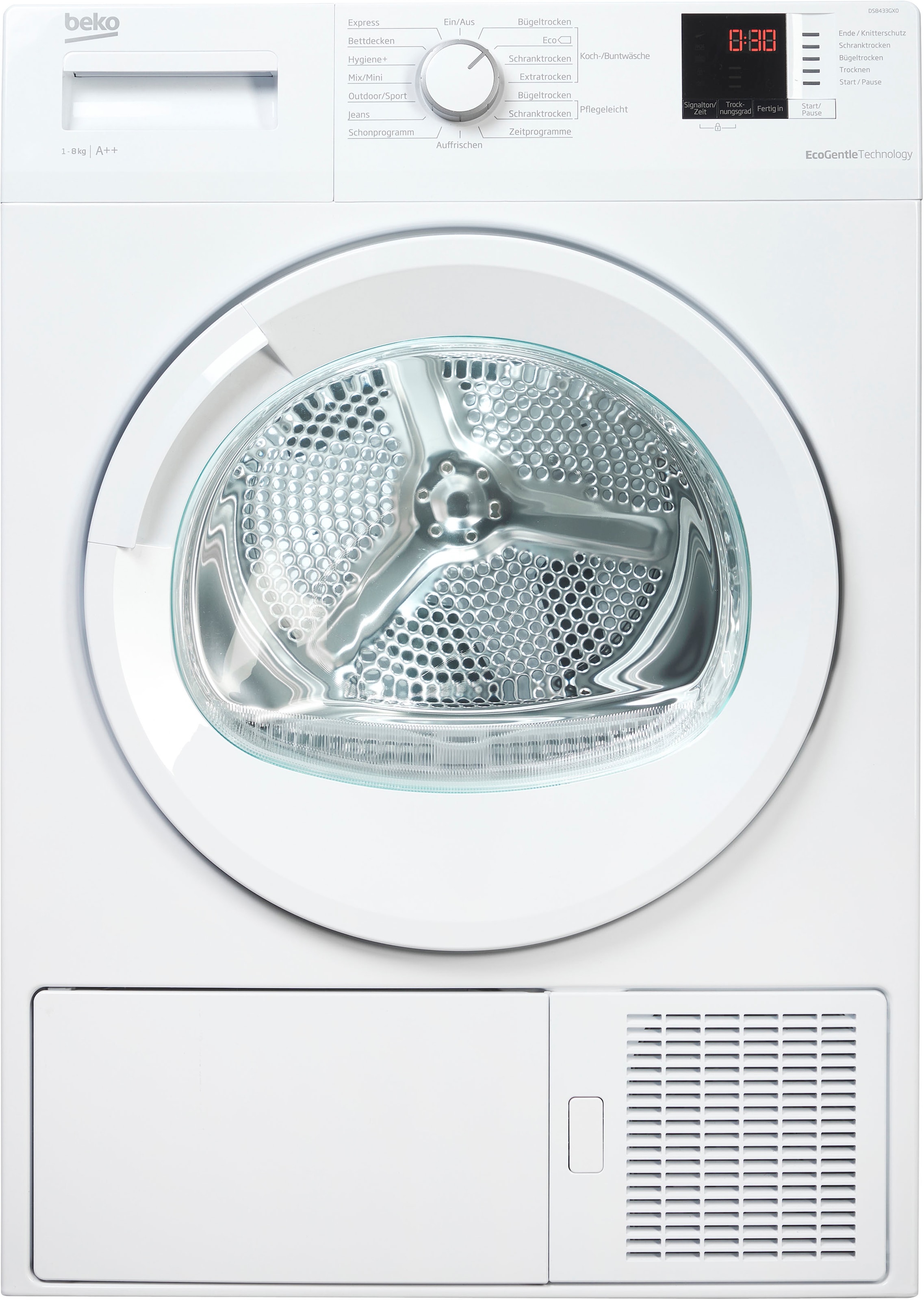 BEKO Wärmepumpentrockner »DS8433GX0«, 8 kg