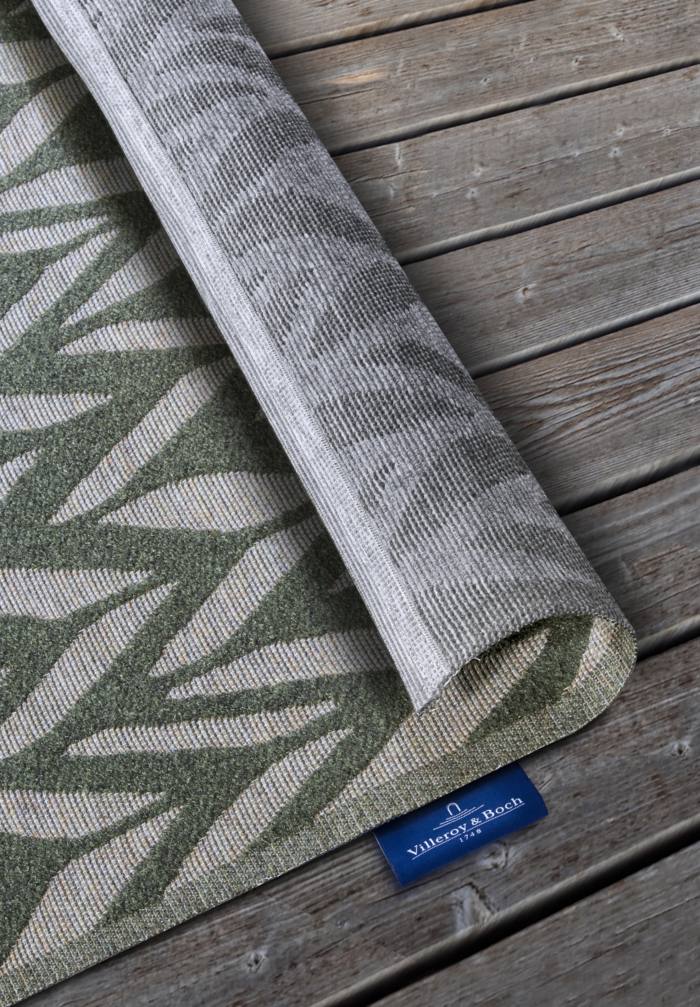 Villeroy & Boch Outdoorteppich »Georgette«, rechteckig, 4 mm Höhe, In-& Outdoor, Flachgewebe, wetterfest, Terrasse, Balkon, modern, Trend