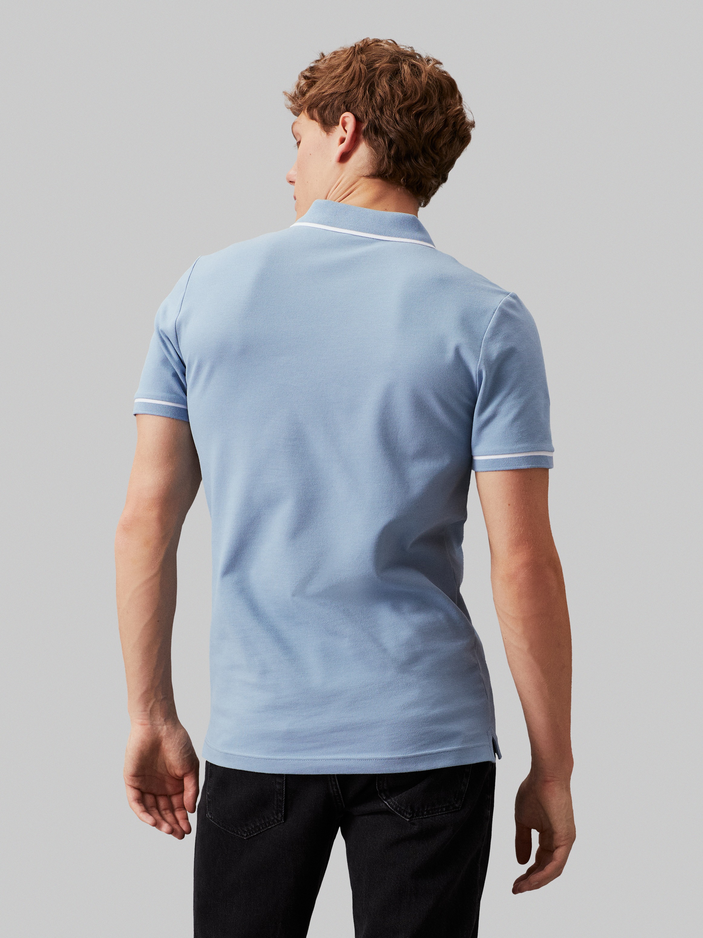 Calvin Klein Jeans Poloshirt "TIPPING SLIM POLO", mit Logomarkenlabel günstig online kaufen