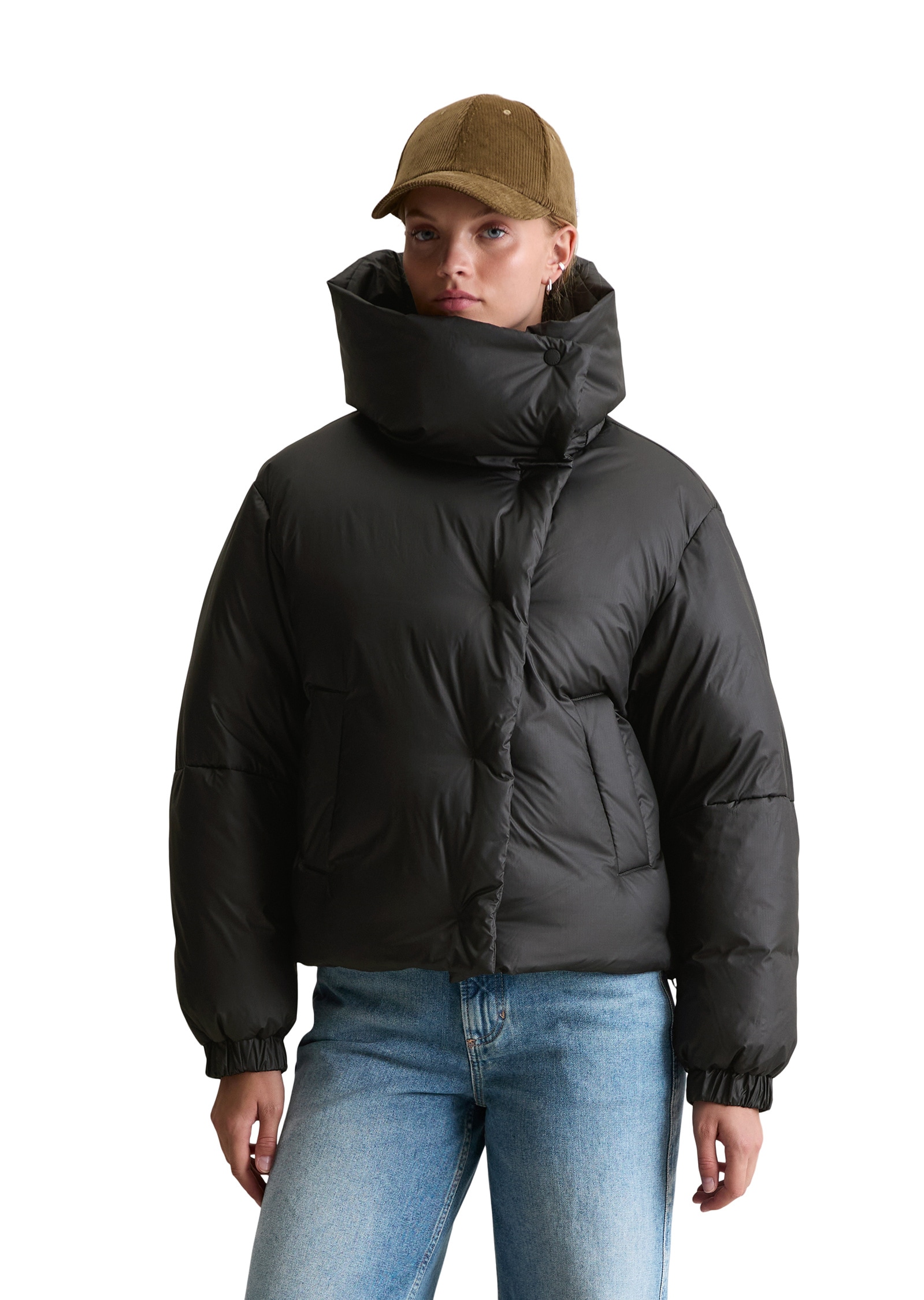 Marc OPolo DENIM Outdoorjacke "aus recyceltem Polyester-Ripstop" ohne Kapuz günstig online kaufen