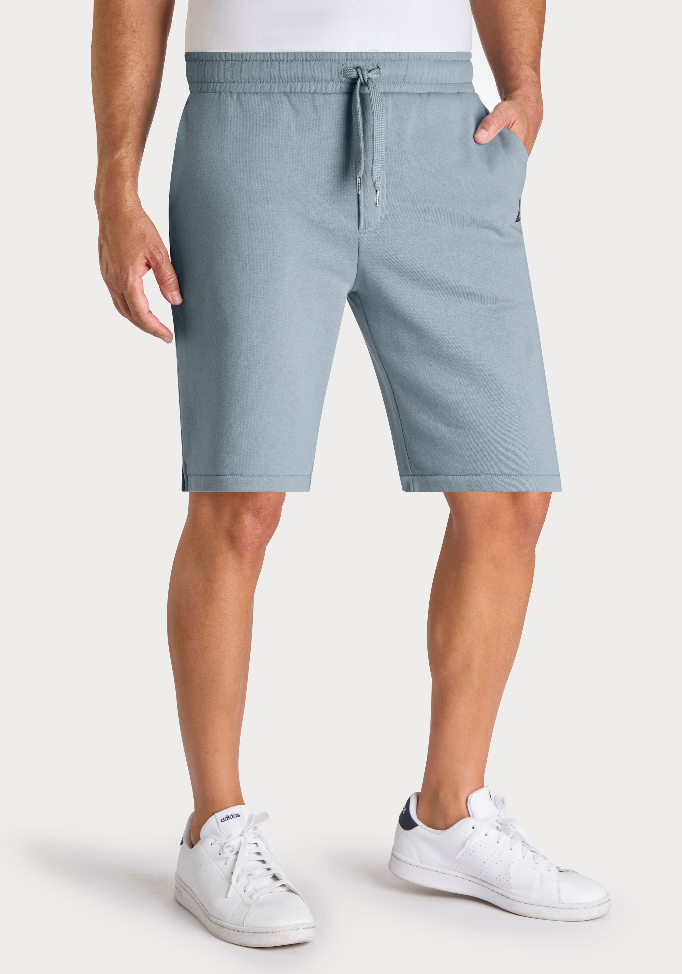 John Devin Sweatshorts "- kurze Hose aus innen angerauter Sweatware" mit br günstig online kaufen