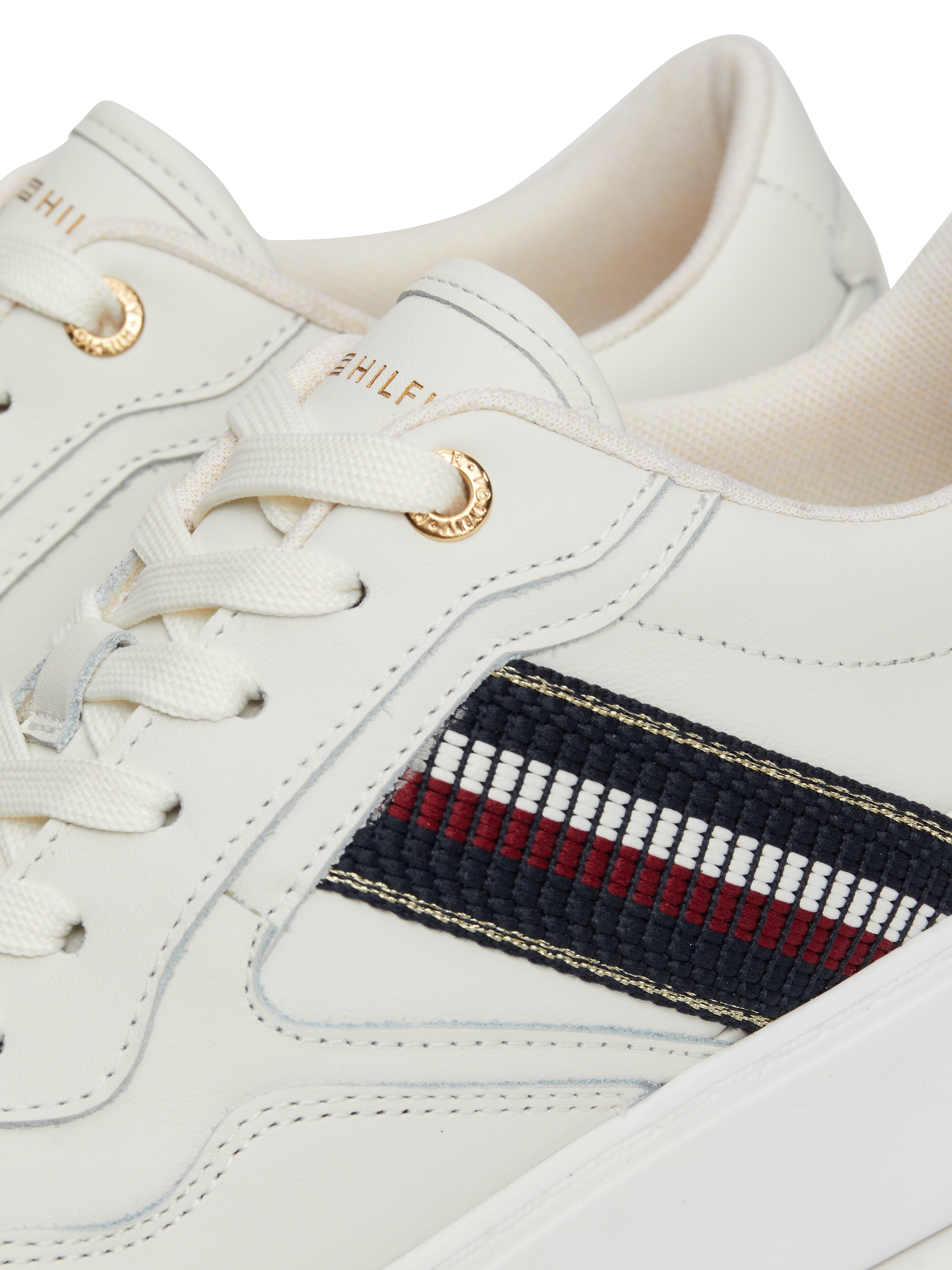 Tommy Hilfiger Plateausneaker "STRIPES PLATFORM SNEAKER", Schnürer, Halbsch günstig online kaufen