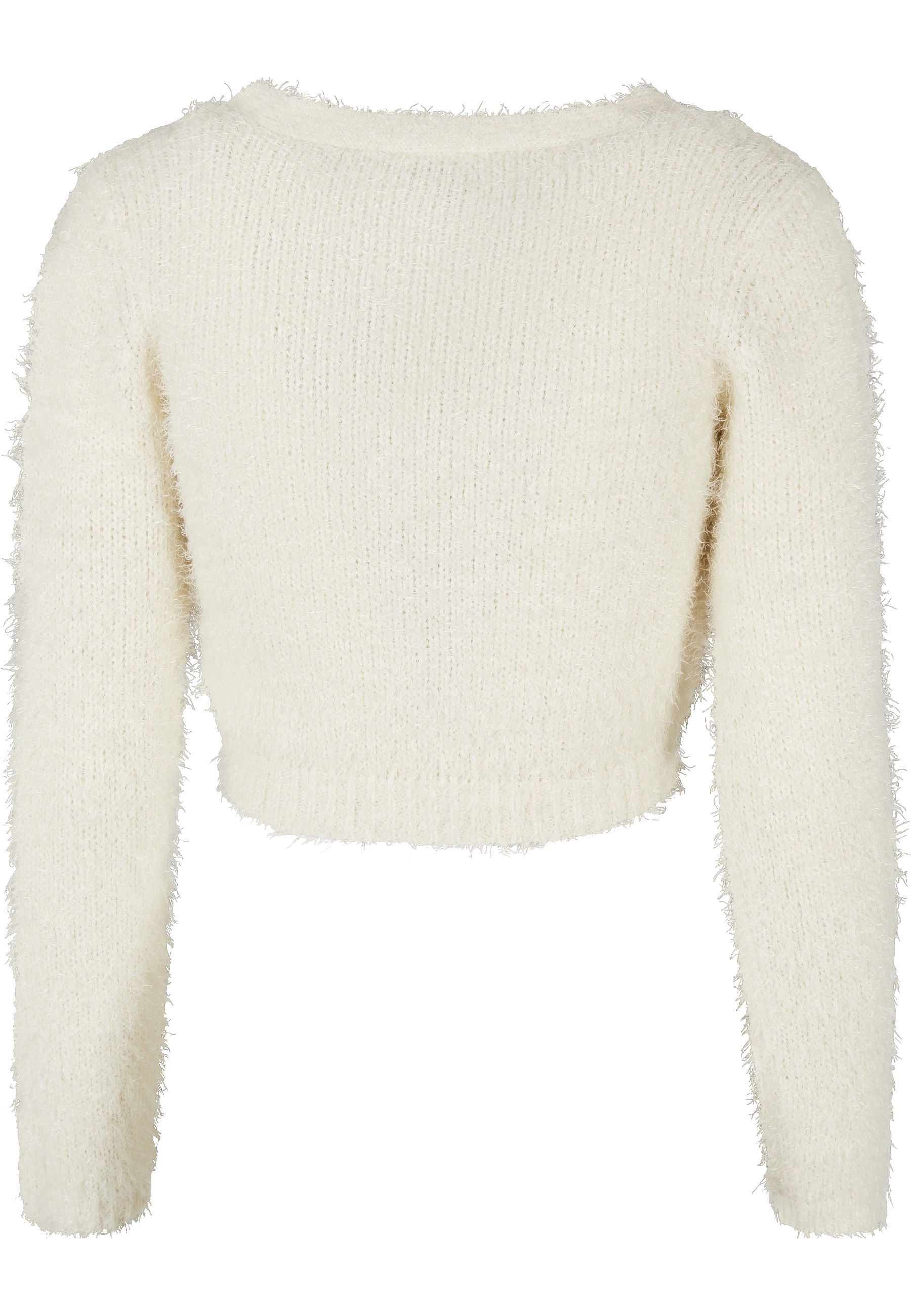 URBAN CLASSICS Strickjacke "Urban Classics Damen Ladies Cropped Feather Car günstig online kaufen