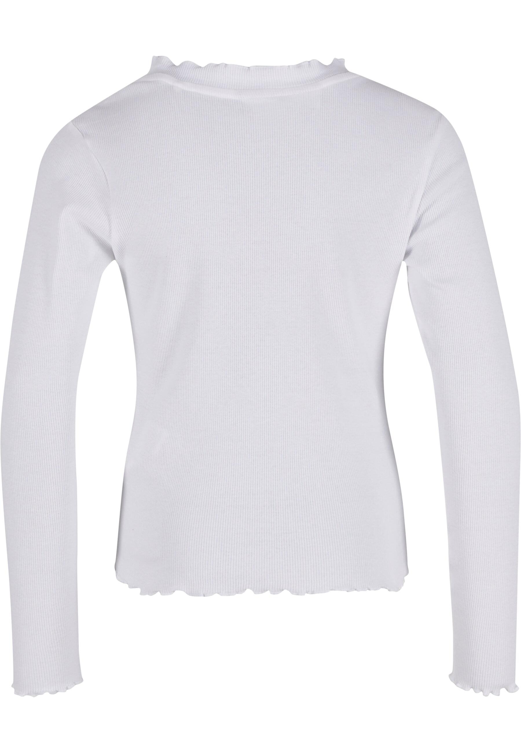 URBAN CLASSICS Longsleeve »Urban Classics Damen Girls Short Rib Longsleeve«, (1 tlg.)