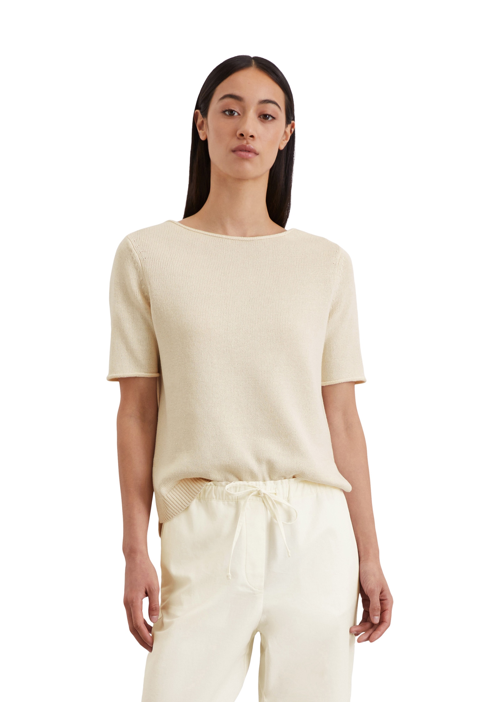 Marc O'Polo Strickpullover »aus Organic-Cotton-Leinen-Mix«