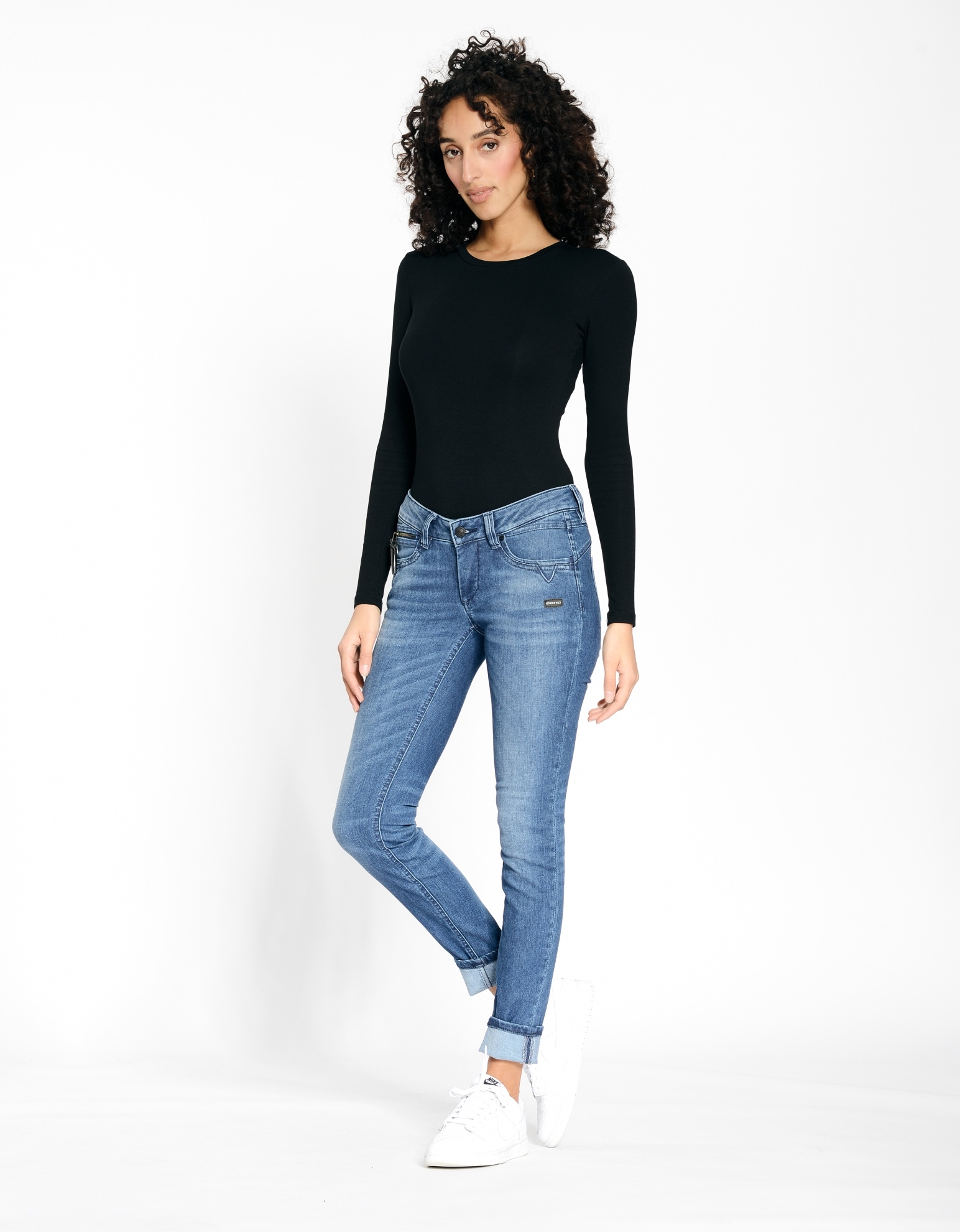 GANG Skinny-fit-Jeans "94NIKITA", mit Zipper-Detail an der Coinpocket