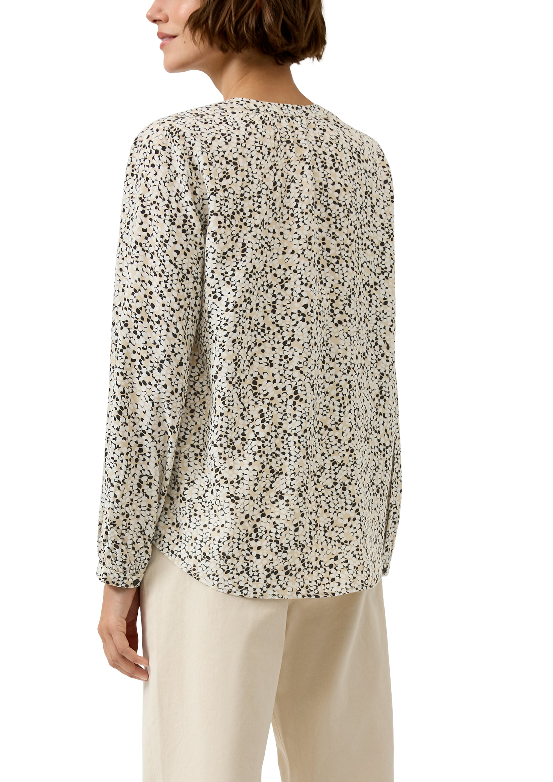 s.Oliver Langarmbluse mit All-Over Print