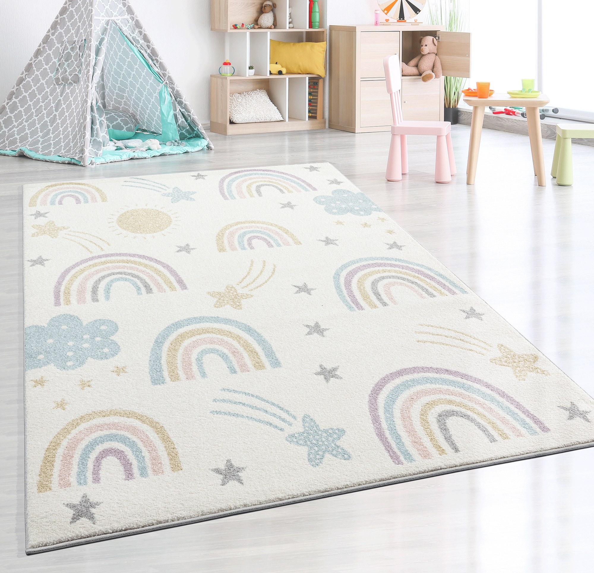 the carpet "Beat Kids" rechteckig 9 mm Höhe Kids Kinderzimmer Teppich strapazierfähig und pflegleicht