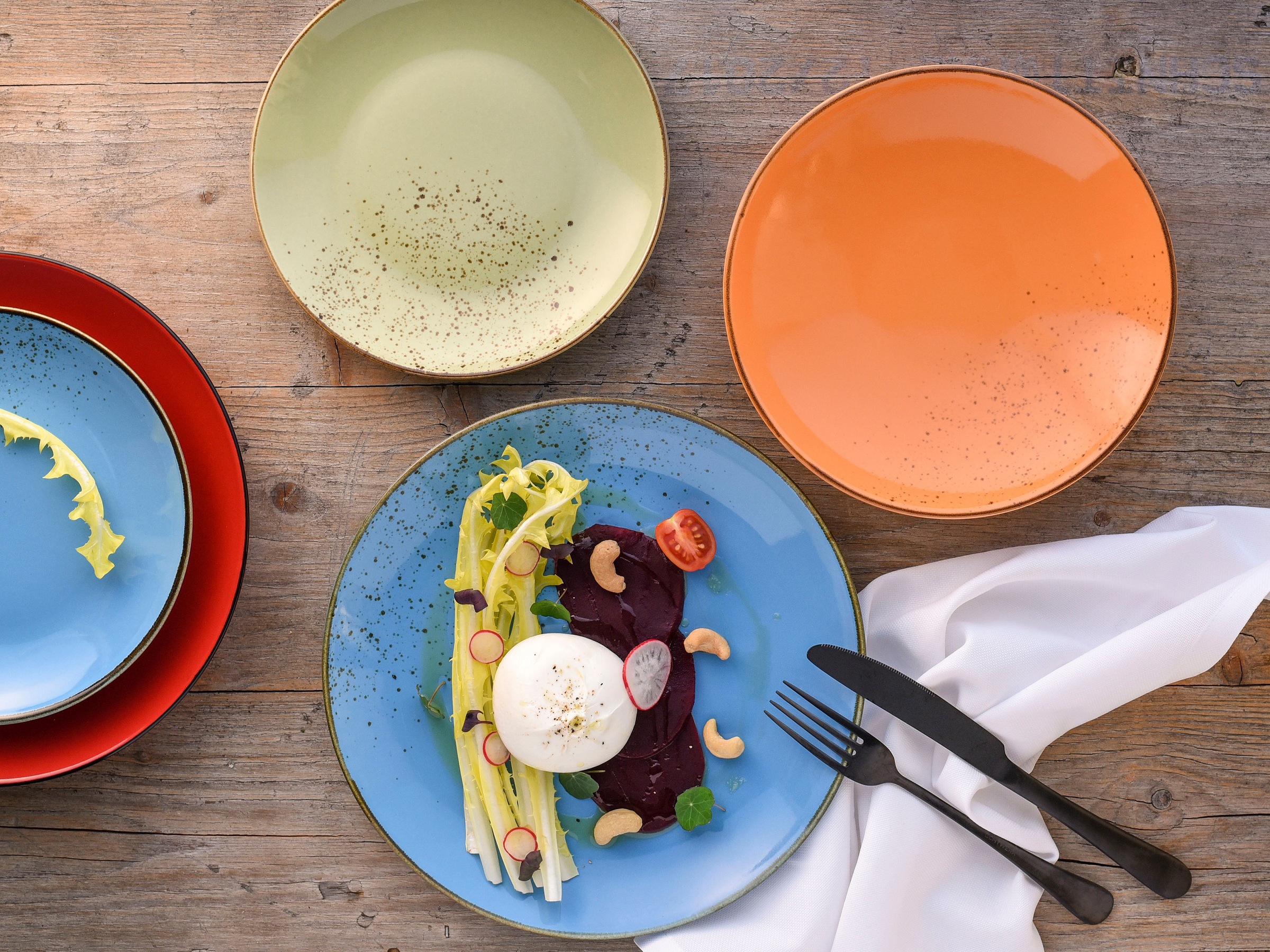 Thumbnail - CreaTable Tafelservice "Geschirr-Set NATURE COLLECTION Mediterran" Service, 12 Teile, für 4 Personen