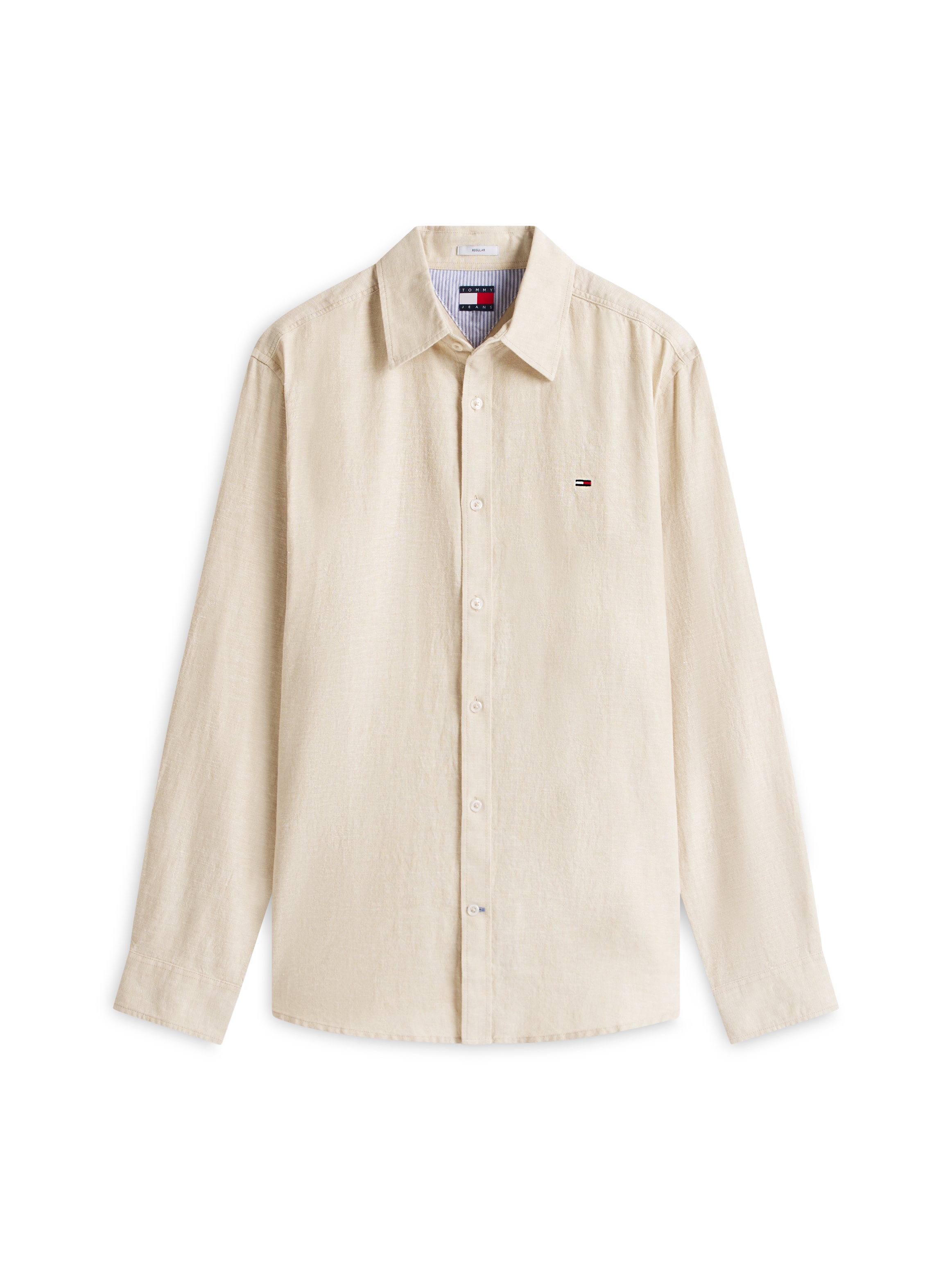Tommy Jeans Langarmhemd »TJM REGULAR FIT LINEN BLEND«
