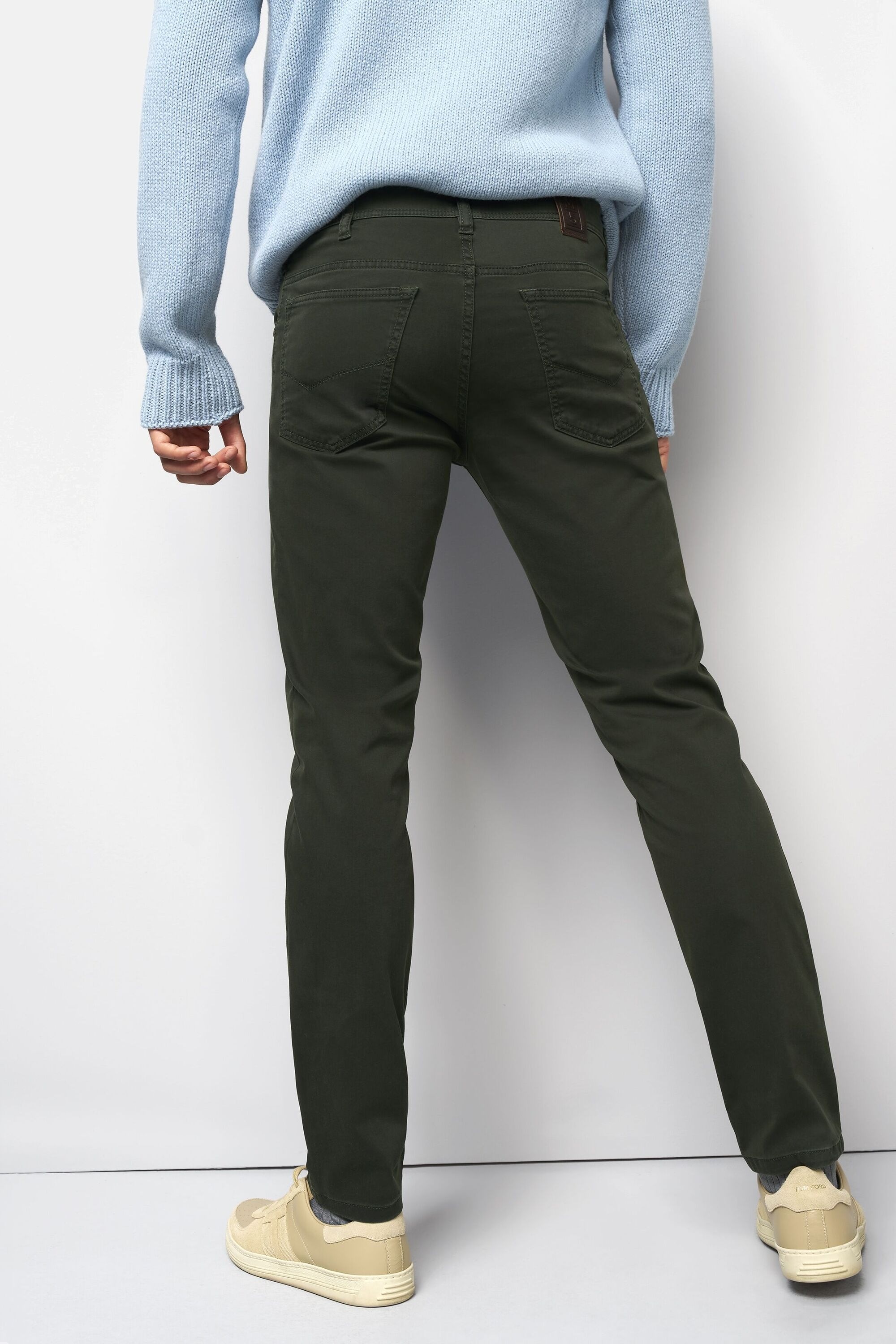 MEYER M5 Five Pocket Chino Dark Green 40 2