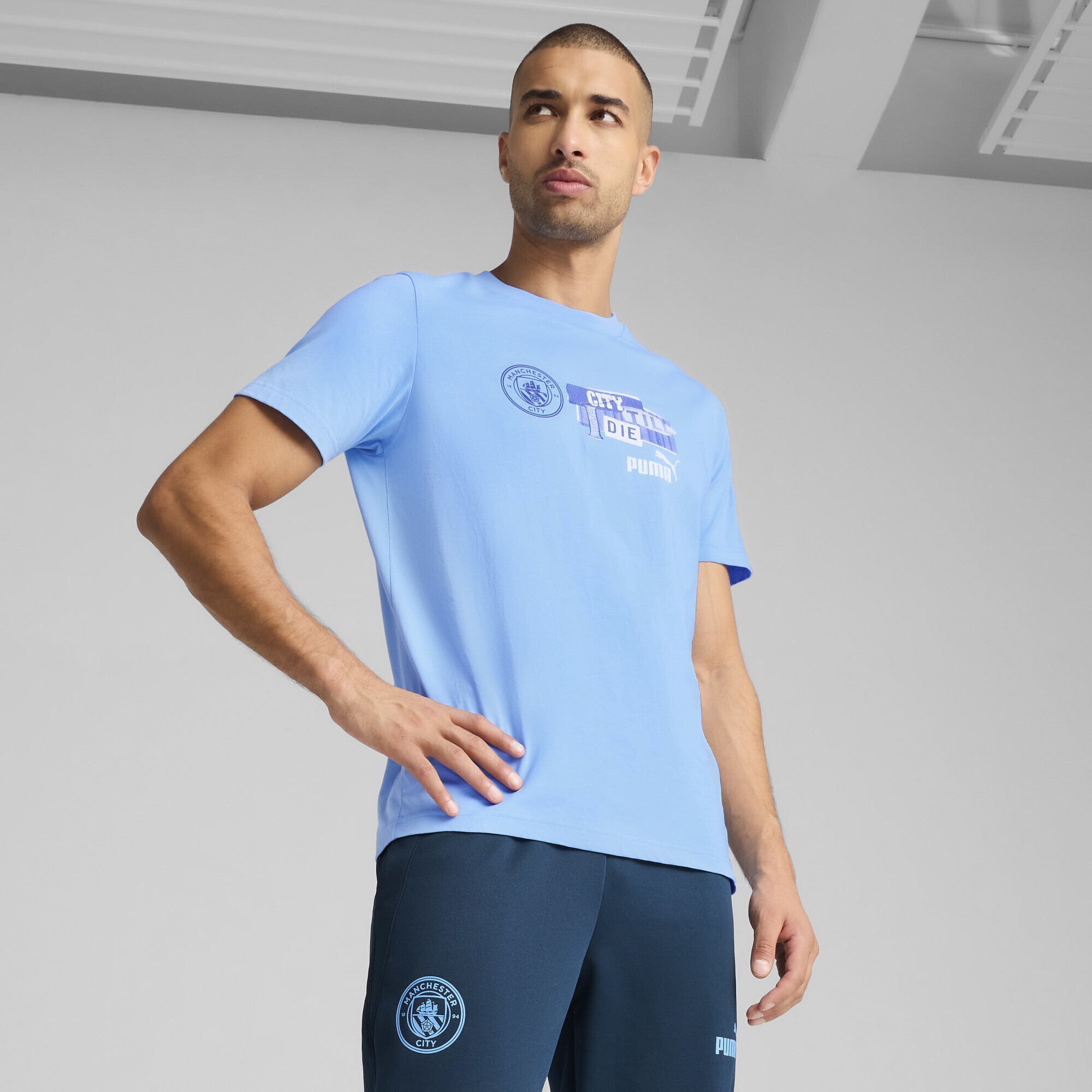 PUMA T-Shirt »Manchester City ftblNRGY T-Shirt Herren«