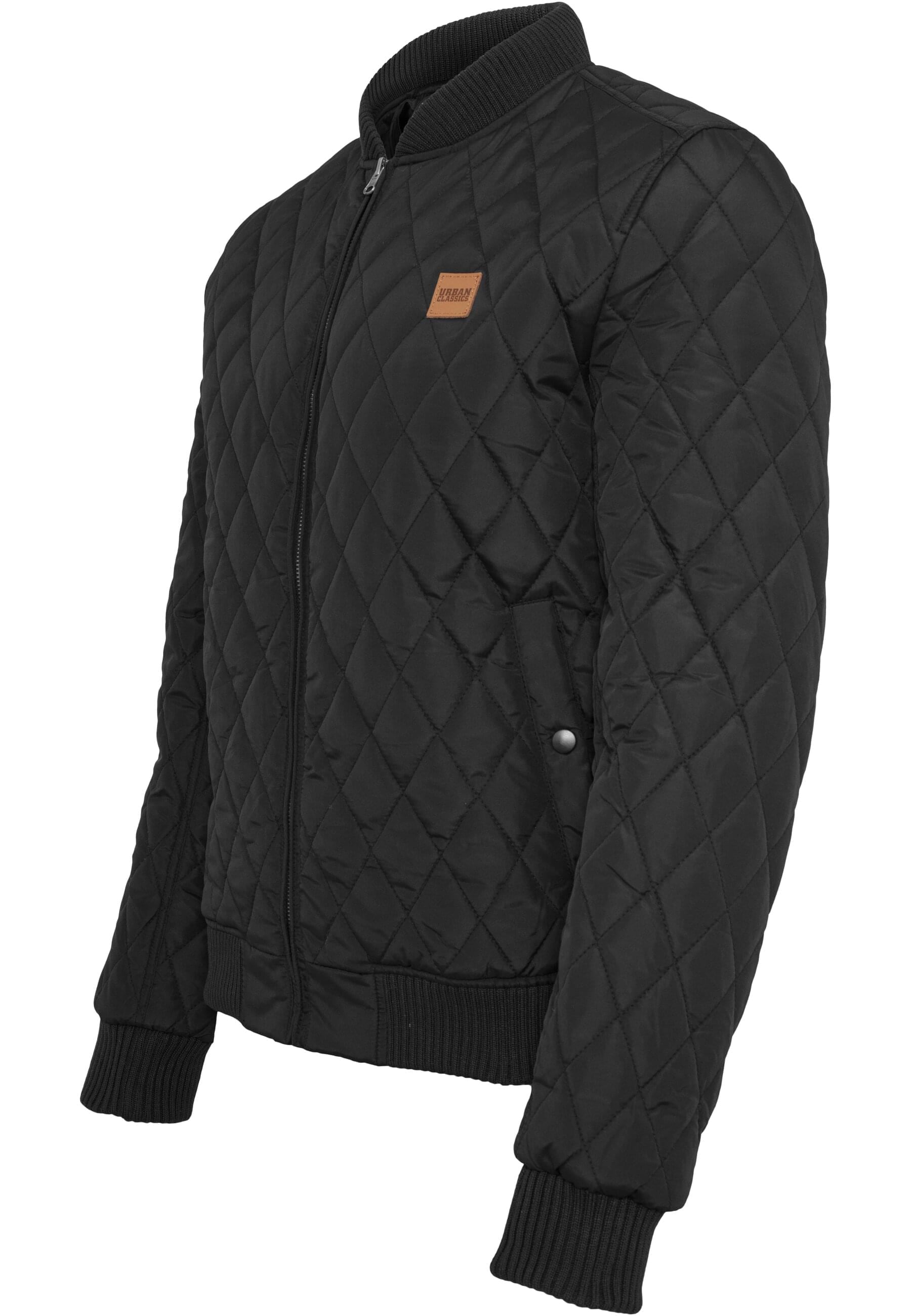 URBAN CLASSICS Allwetterjacke »Urban Classics Herren Diamond Quilt Jacket«, (1 St.), ohne Kapuze