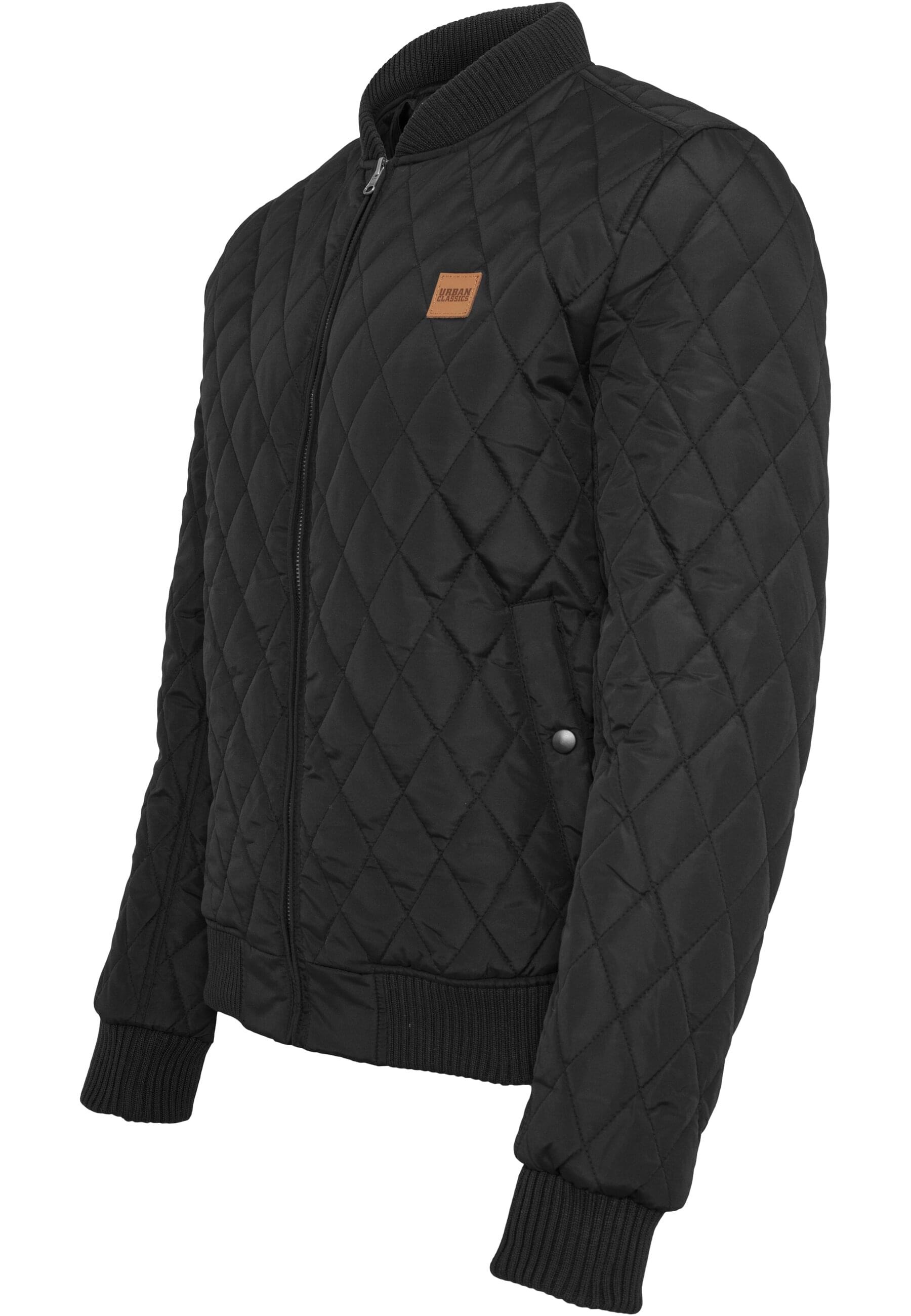 Thumbnail - URBAN CLASSICS Allwetterjacke "Urban Classics Herren Diamond Quilt Jacket" 1 Stk. tlg. ohne Kapuze