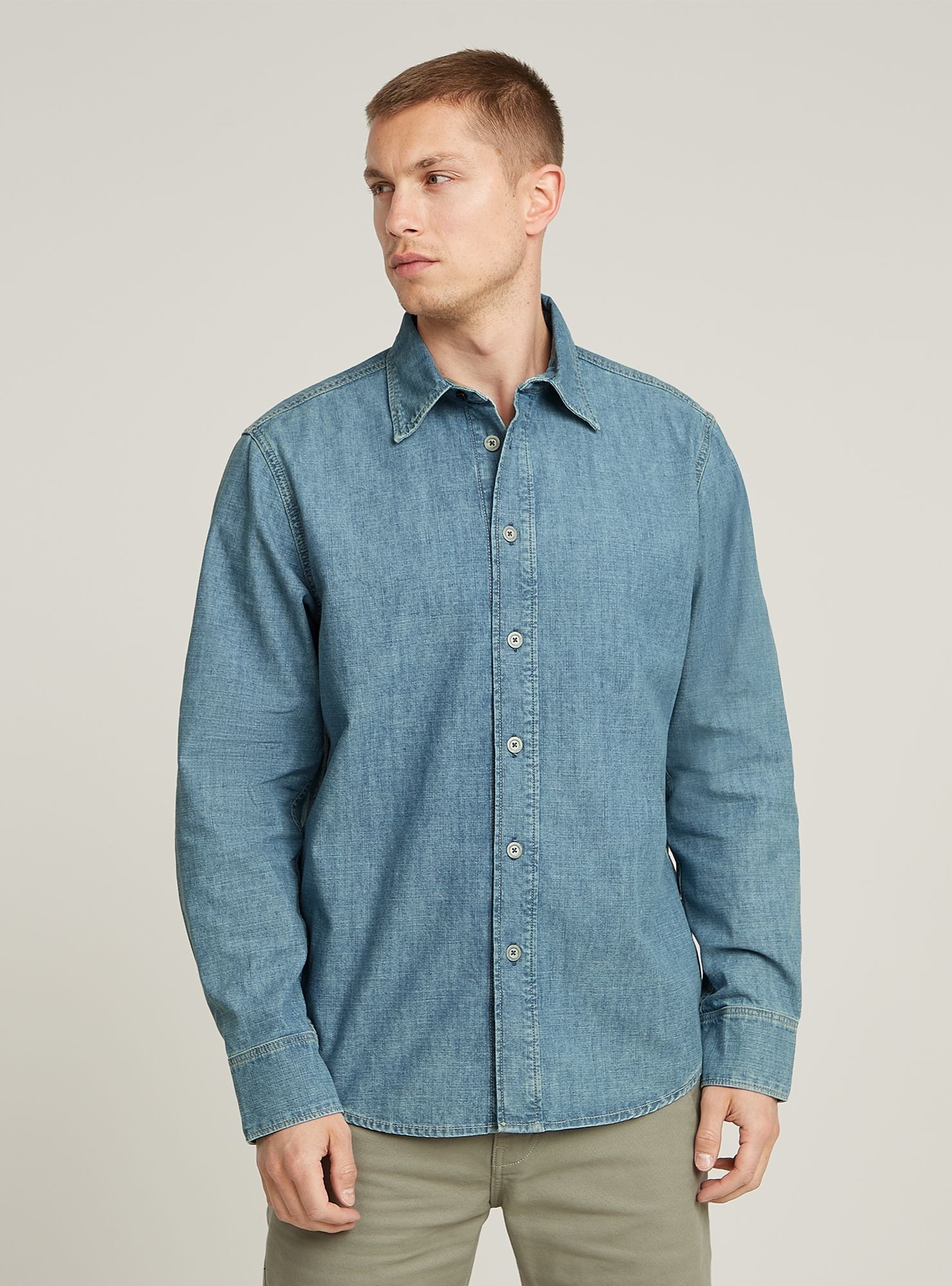 G-STAR Langarmshirt "Regular Denim Hemd" günstig online kaufen