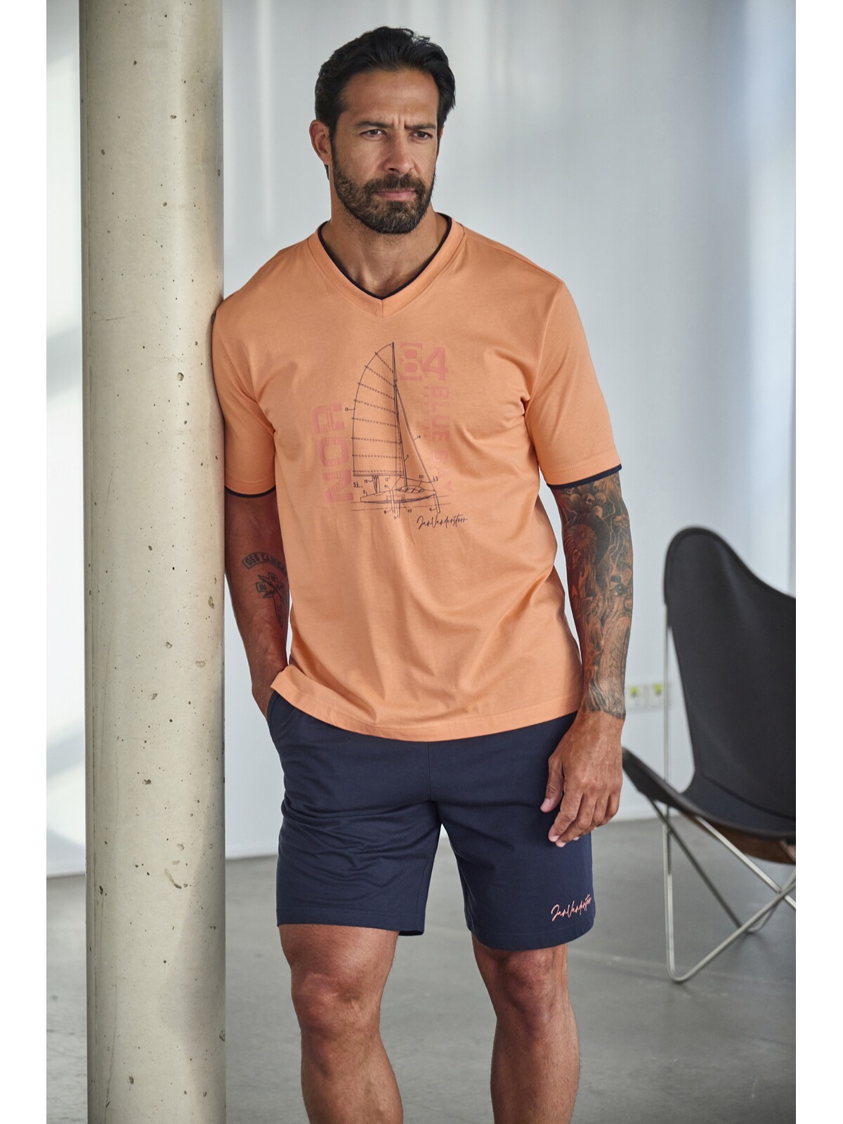 Jan Vanderstorm Schlafanzug "Kurzer Schlafanzug TASON" günstig online kaufen